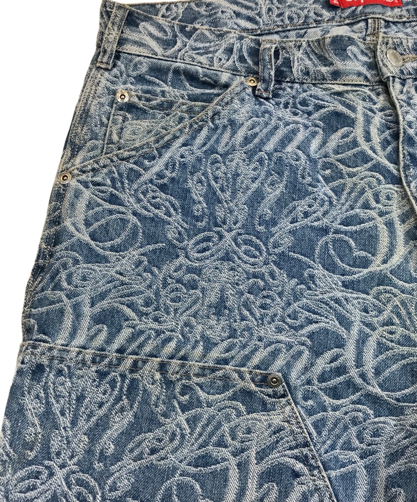 [Pre-owned] SUPREME SCRIPT JACQUARD DOUBLE KNEE PAINTER PANT