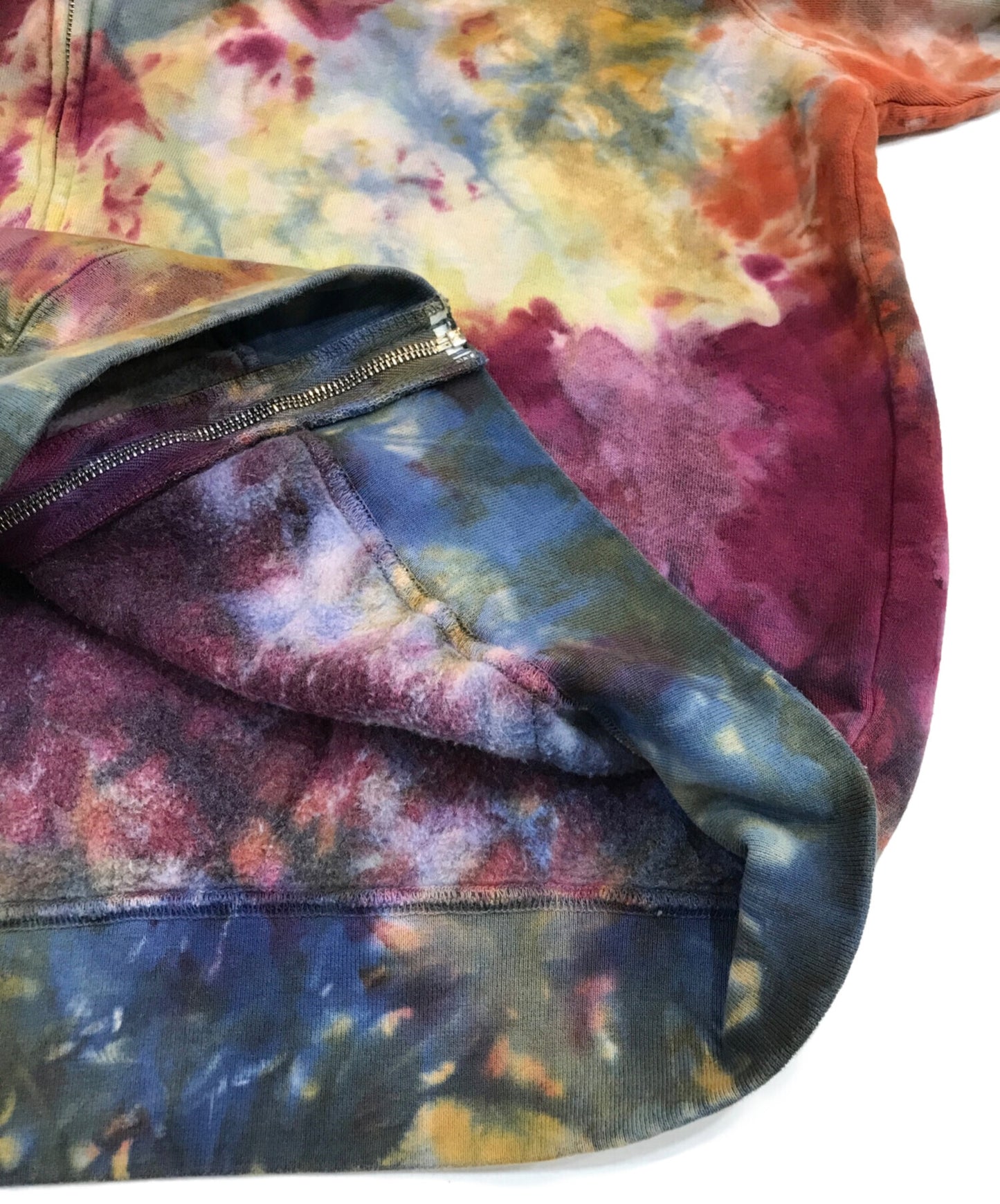 [Pre-owned] SUPREME Overdyed Small Box Zip Up Hooded Sweatshirt