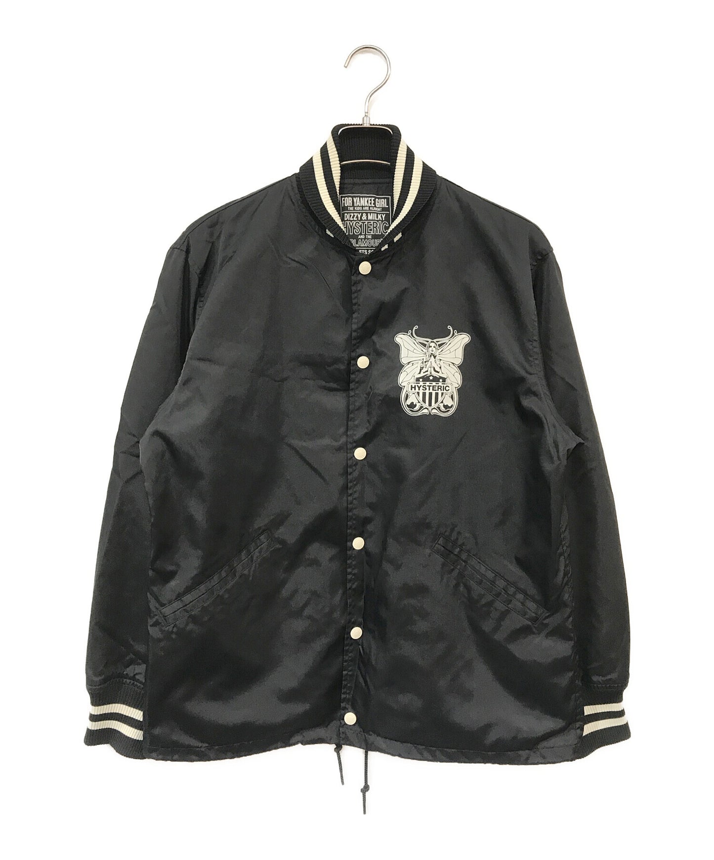[Pre-owned] Hysteric Glamour LEVITATED GIRL Ribbed Shawl Collar Coach Jacket 02241AB04