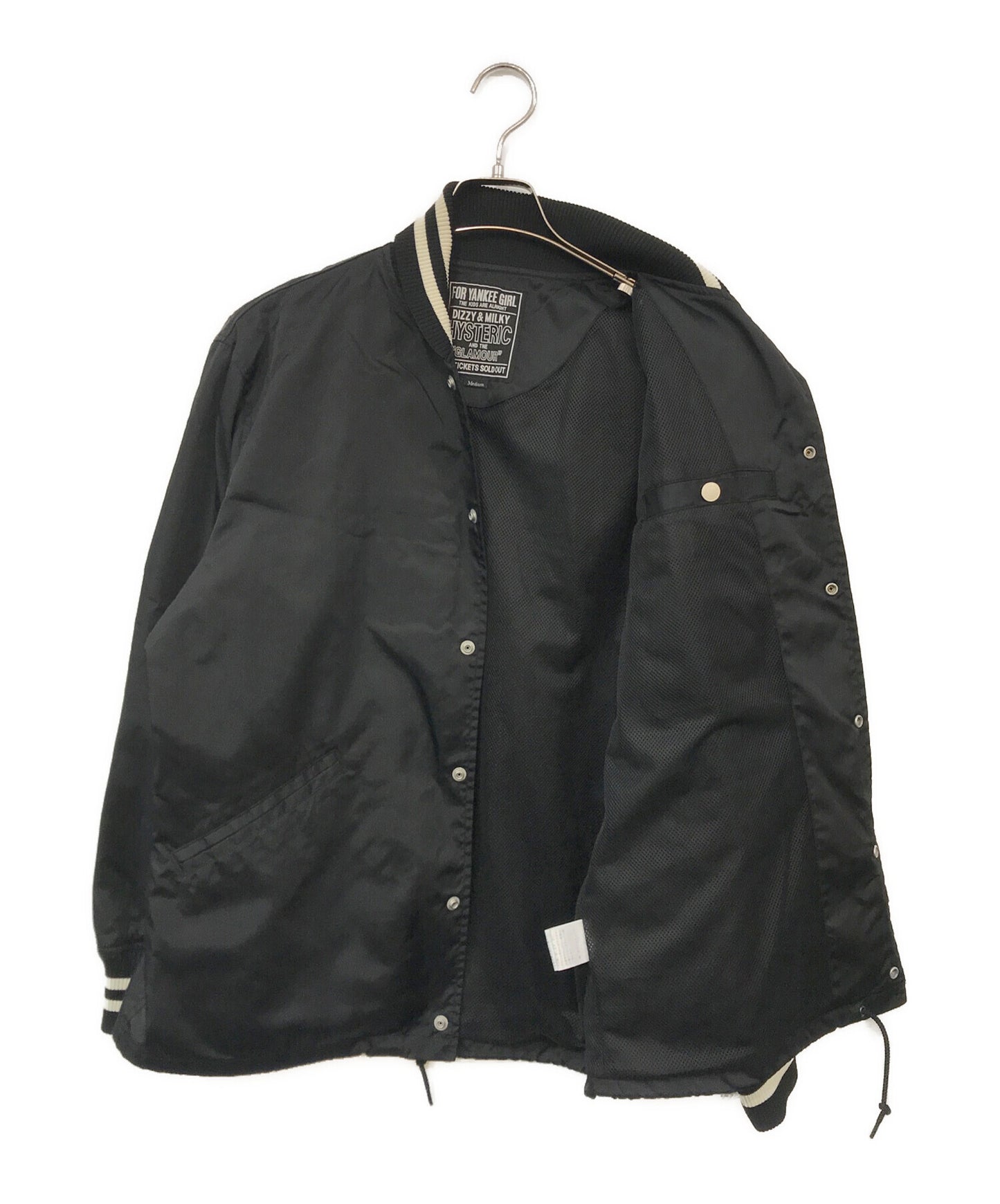 [Pre-owned] Hysteric Glamour LEVITATED GIRL Ribbed Shawl Collar Coach Jacket 02241AB04