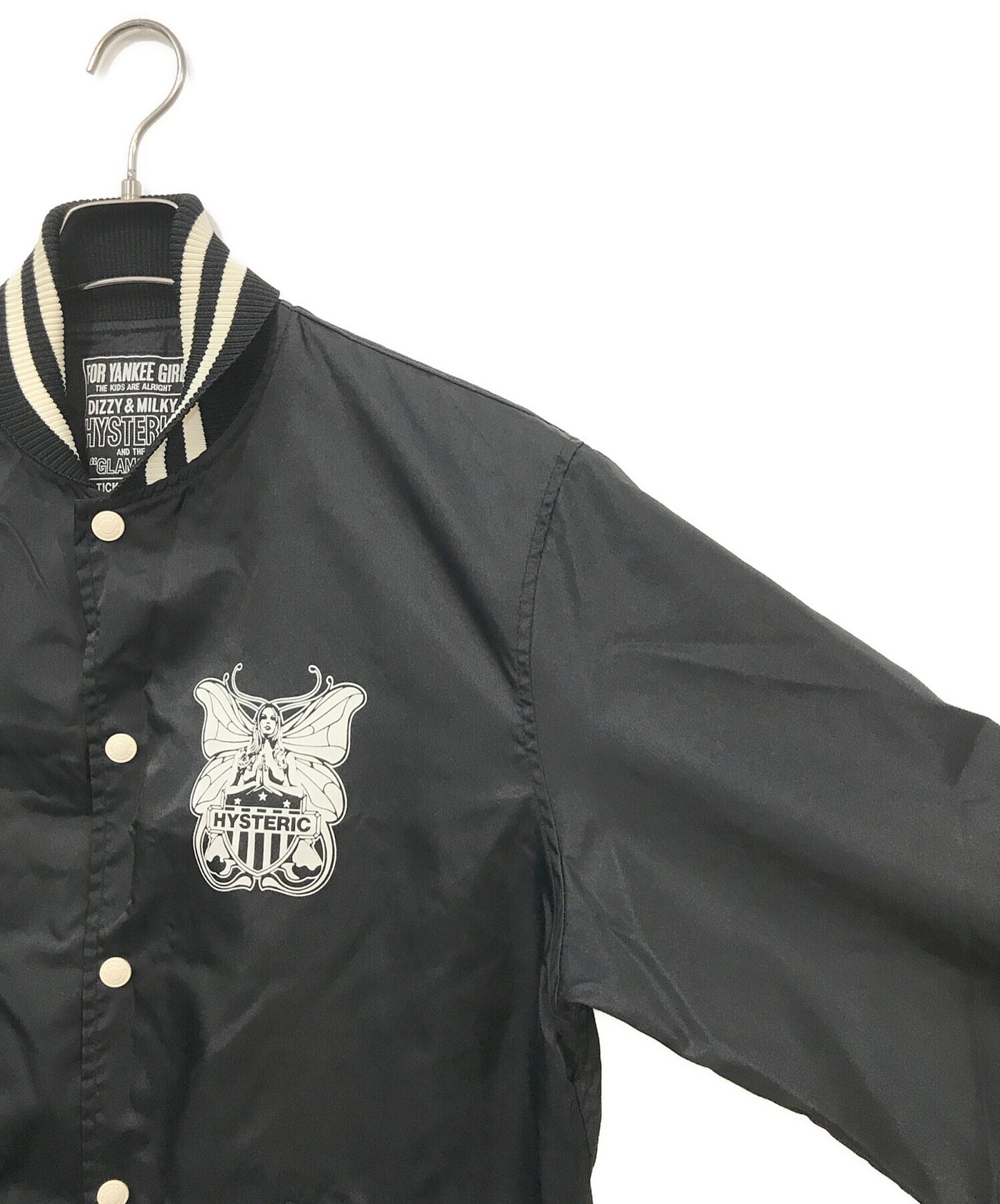 [Pre-owned] Hysteric Glamour LEVITATED GIRL Ribbed Shawl Collar Coach Jacket 02241AB04