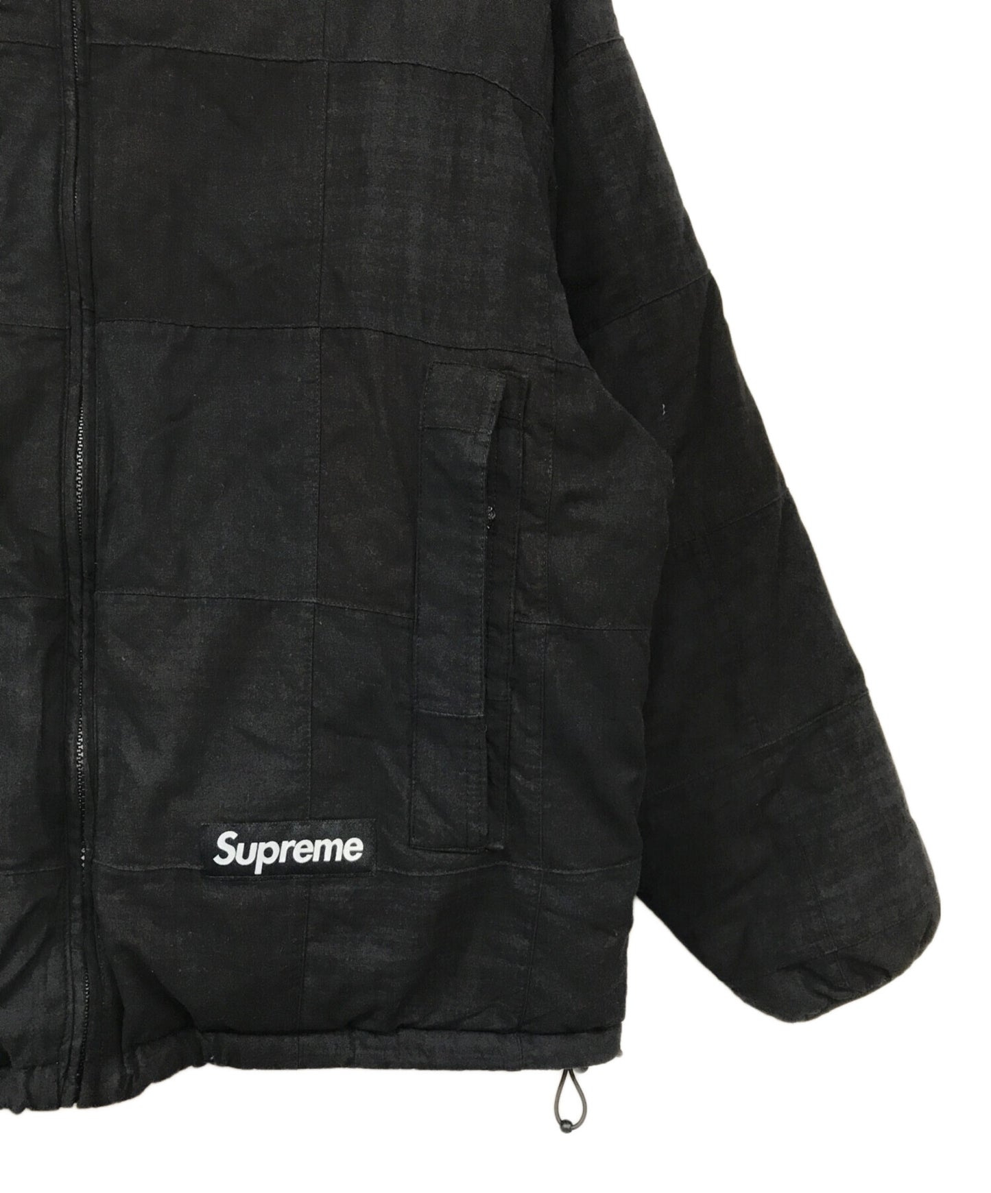 [Pre-owned] SUPREME Madras Reversible Windstopper Puffer Jacket