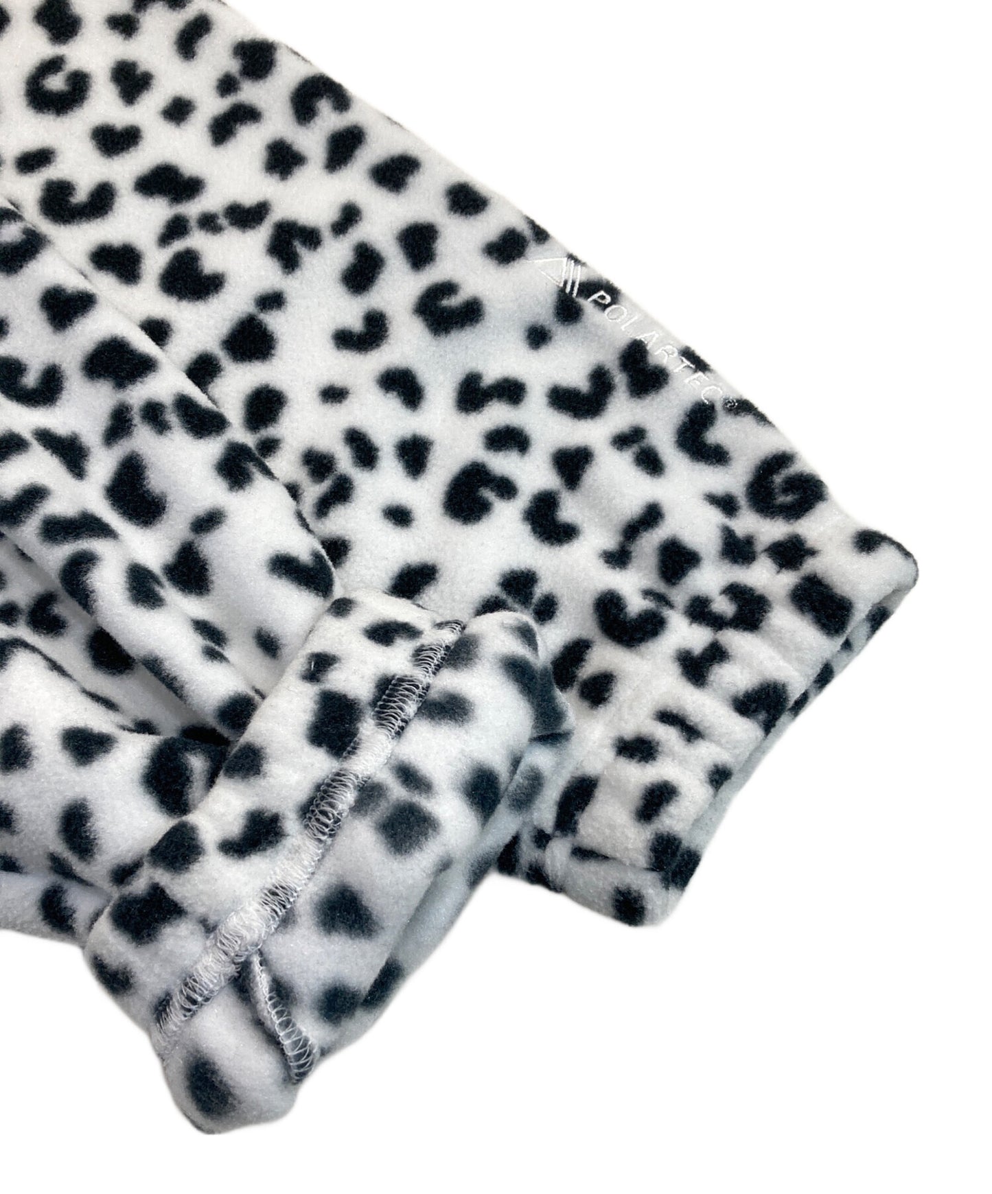 [Pre-owned] SUPREME Polartec Facemask Half Zip Hooded Sweatshirt "Leopard"