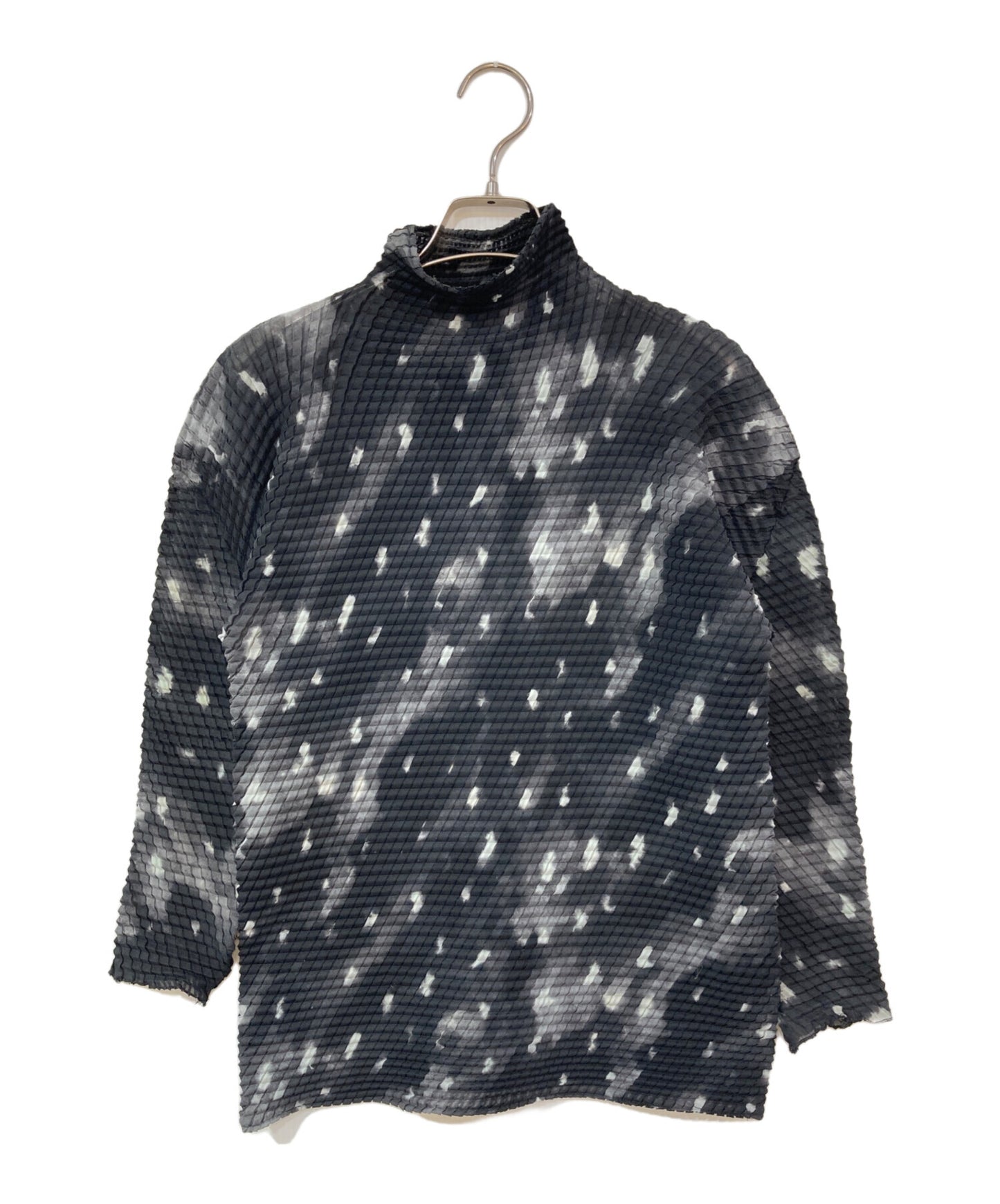 [Pre-owned] ISSEY MIYAKE All-over patterned high-neck blouse im14fj953