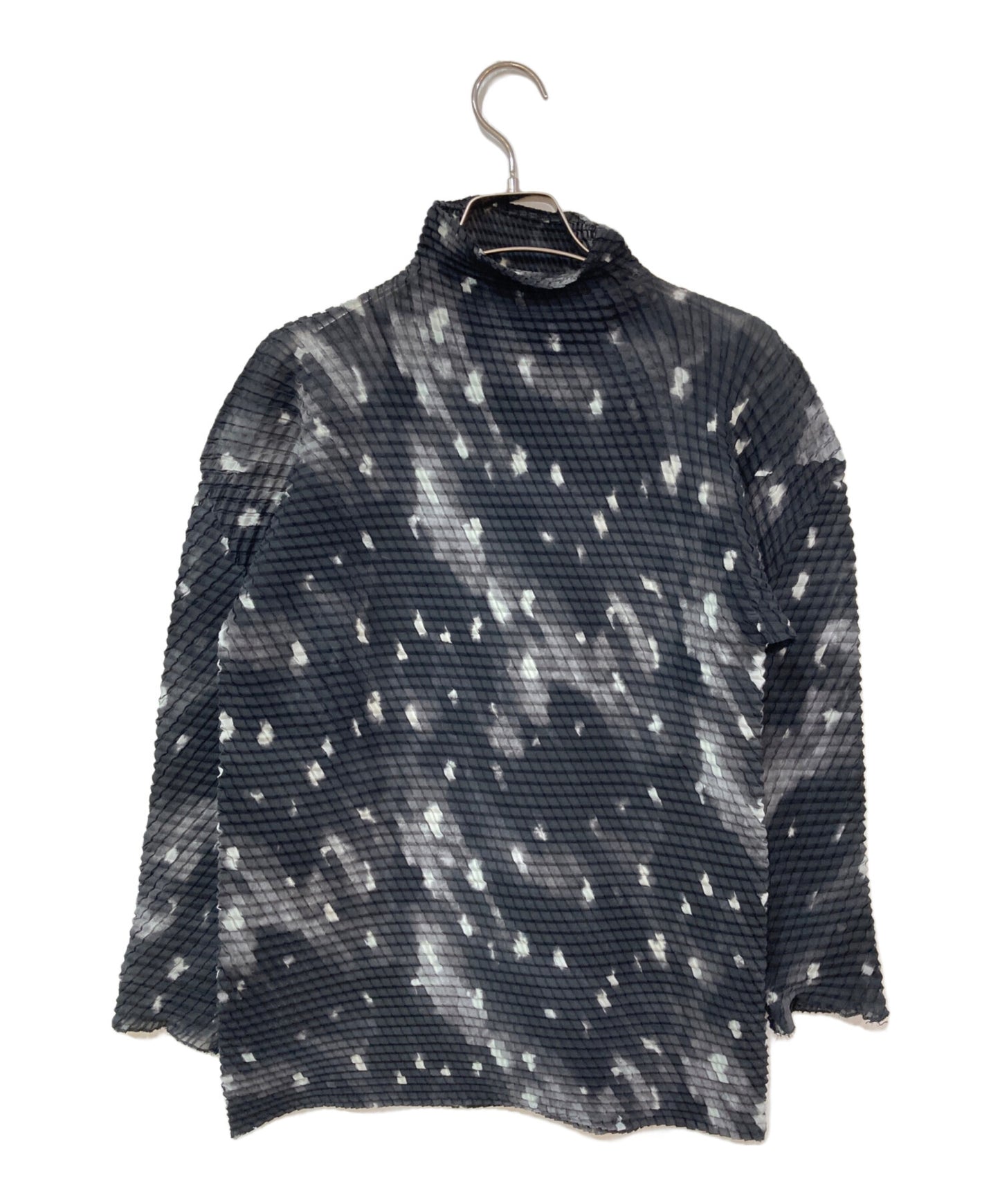 [Pre-owned] ISSEY MIYAKE All-over patterned high-neck blouse im14fj953