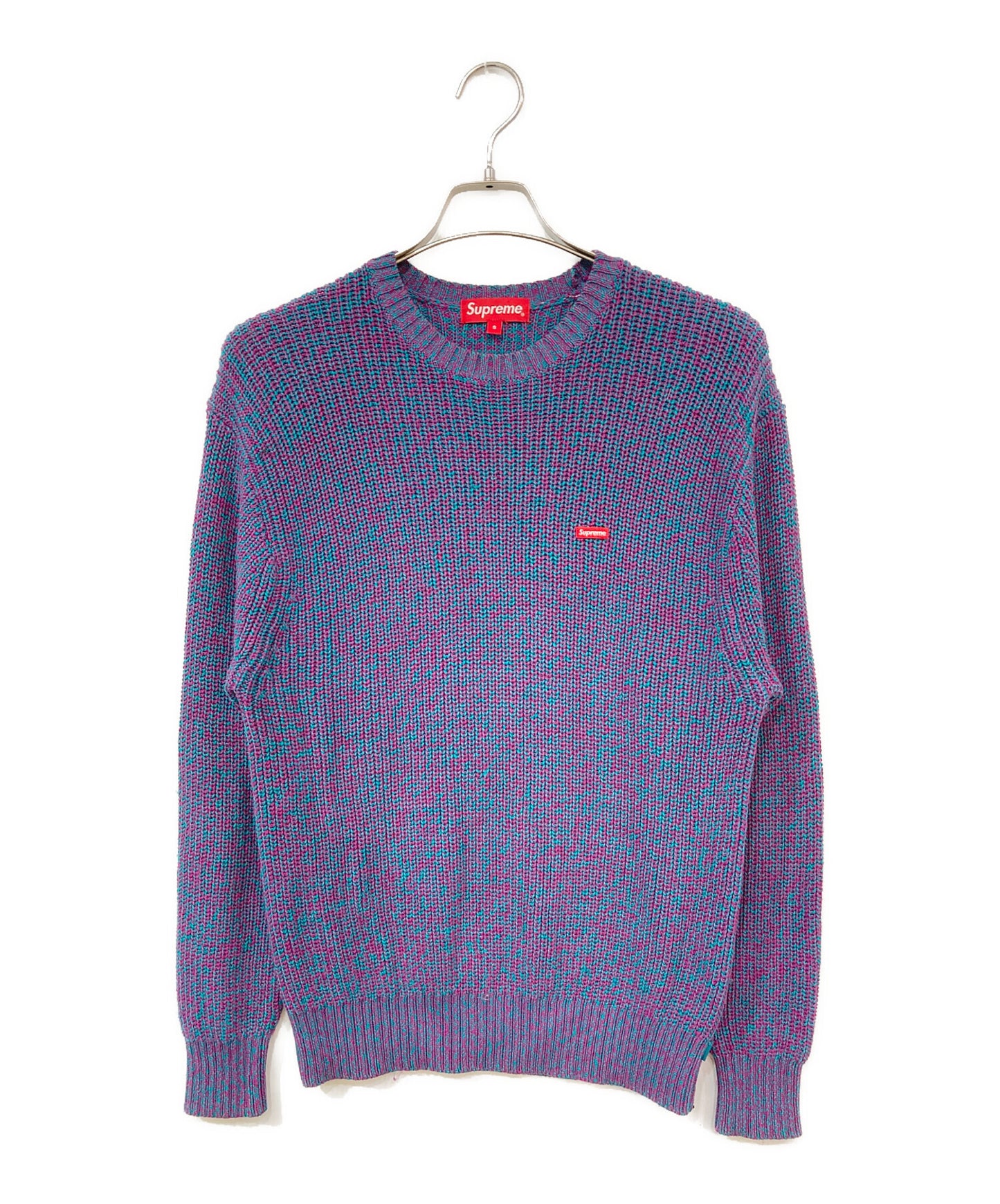 [Pre-owned] SUPREME Melange Rib Knit Sweater Small Box Logo