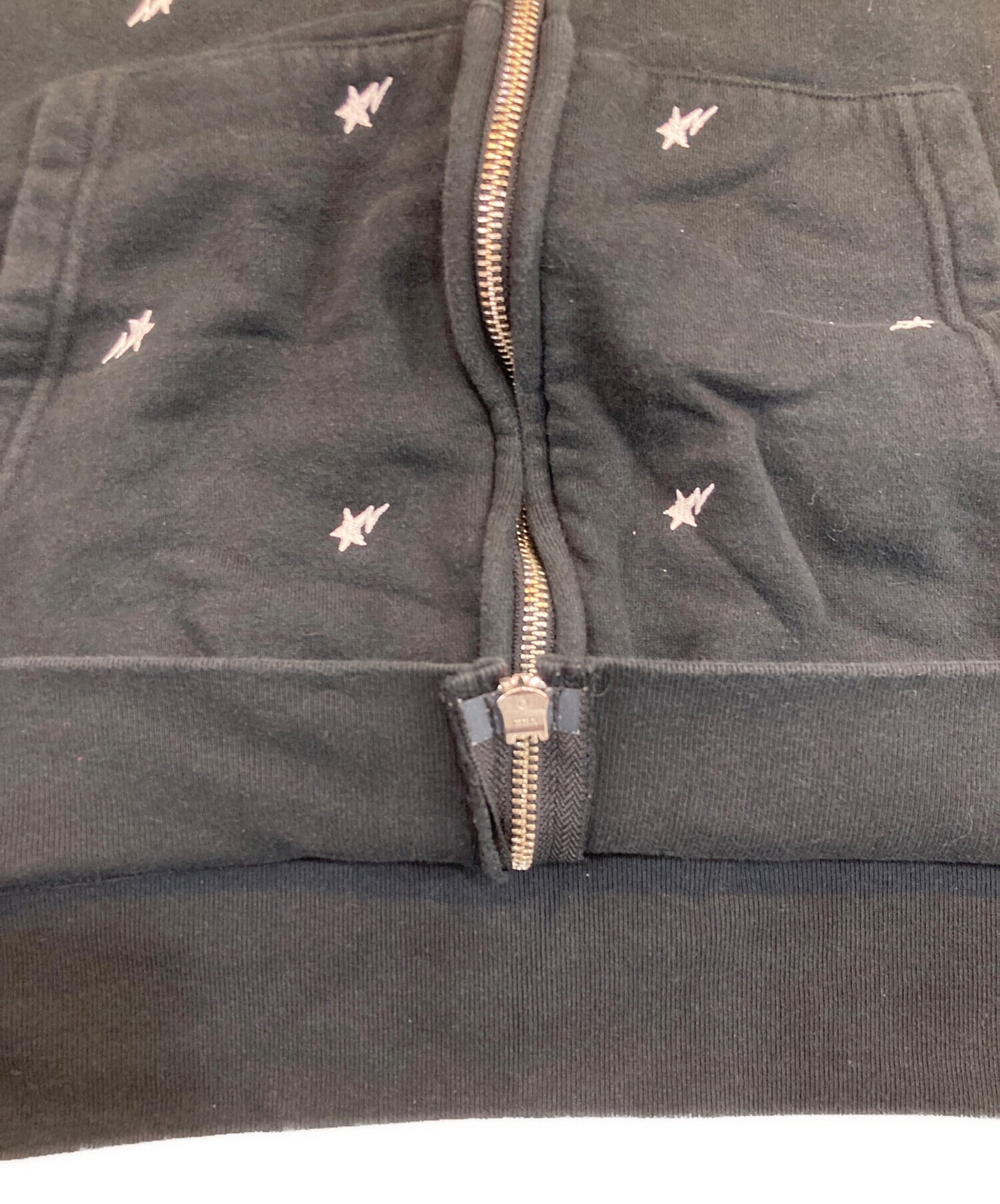 [Pre-owned] A BATHING APE Star Embroidery Zip Hoodie