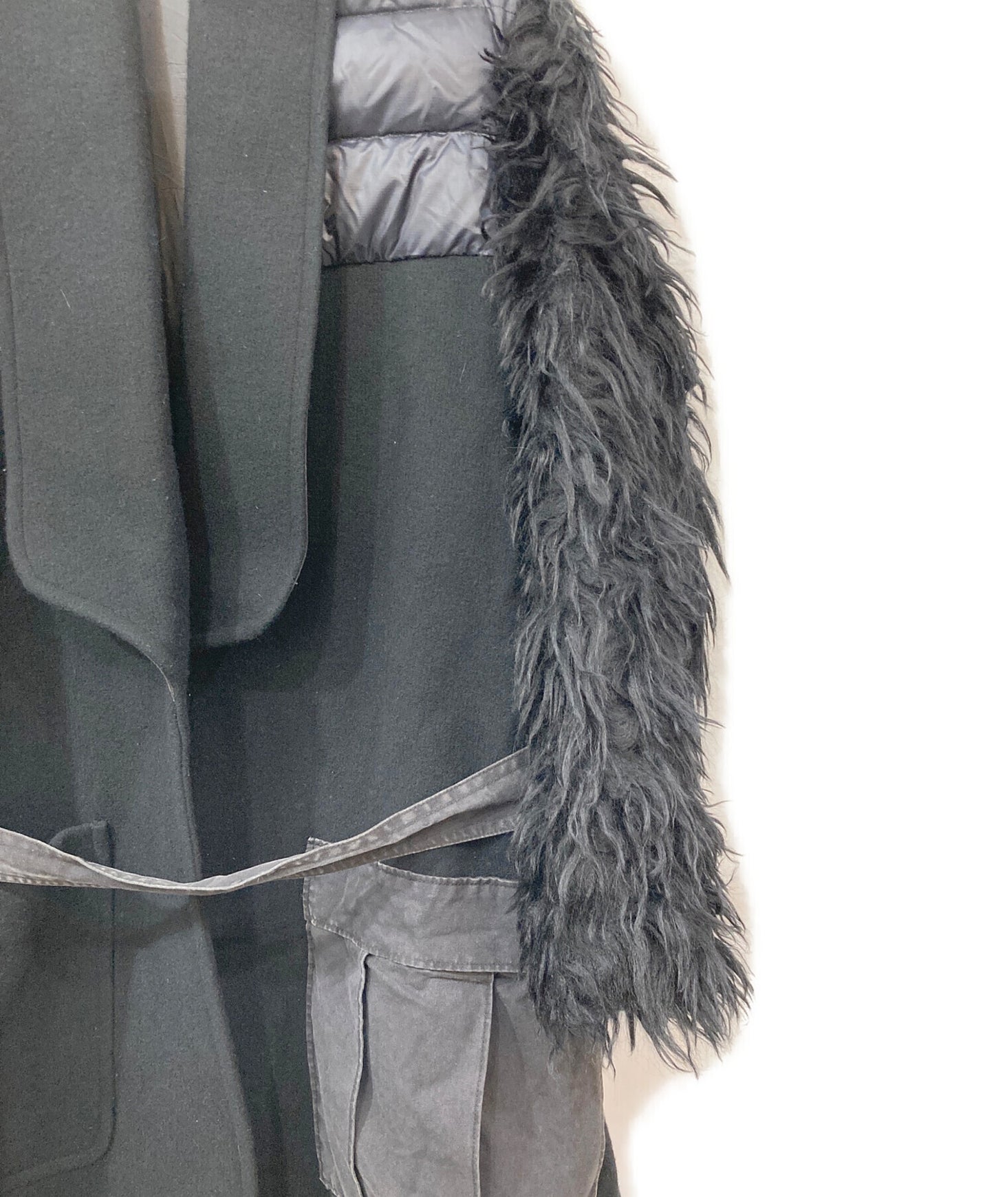 [Pre-owned] UNDERCOVER Mix coat of different materials UCR1304