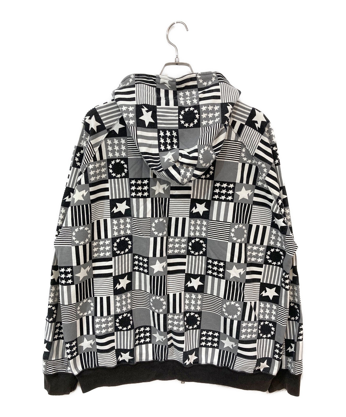 [Pre-owned] A BATHING APE Zip parka with all-over pattern