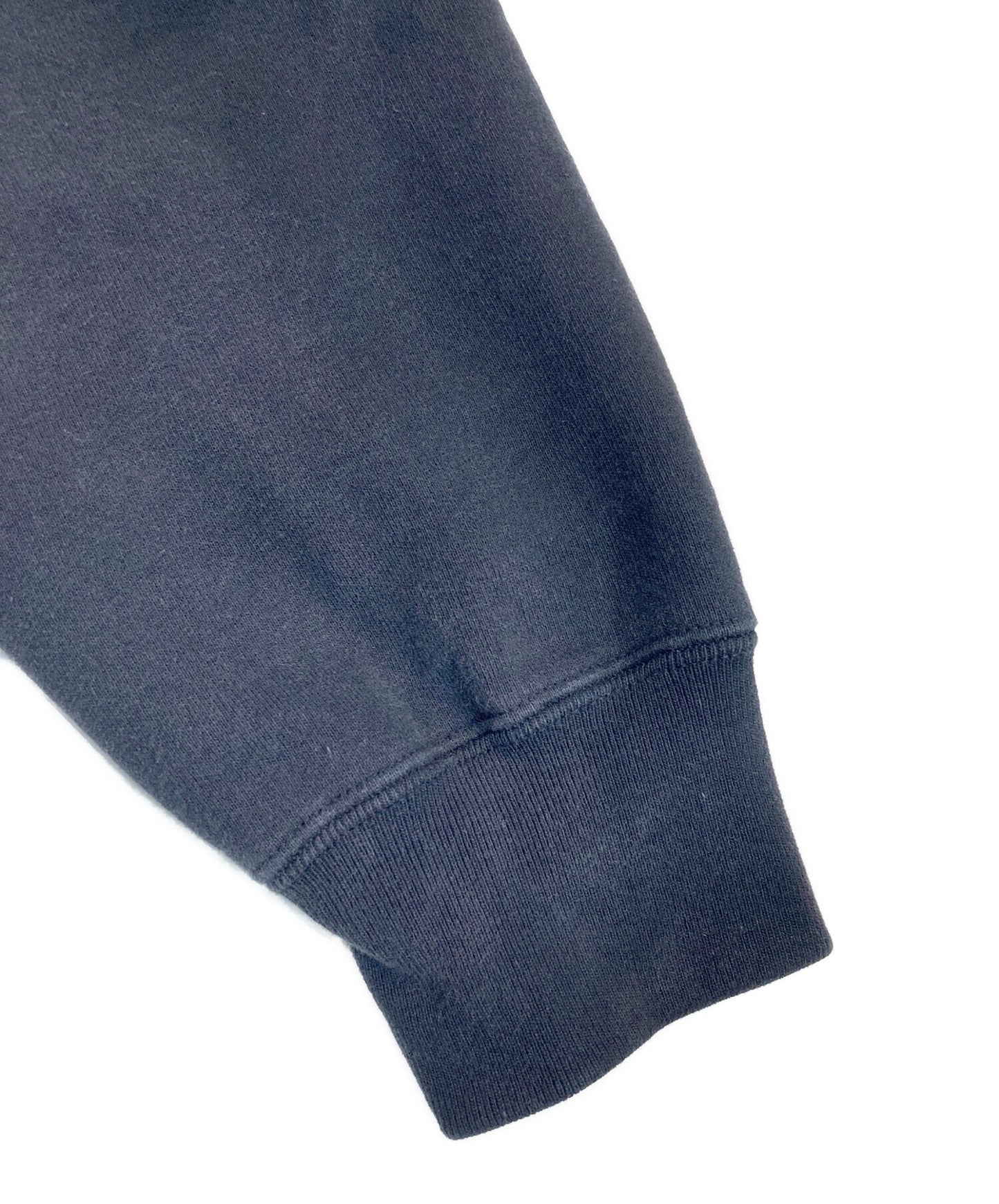 [Pre-owned] SUPREME Leather Applique Zip Up Hooded Sweatshirt