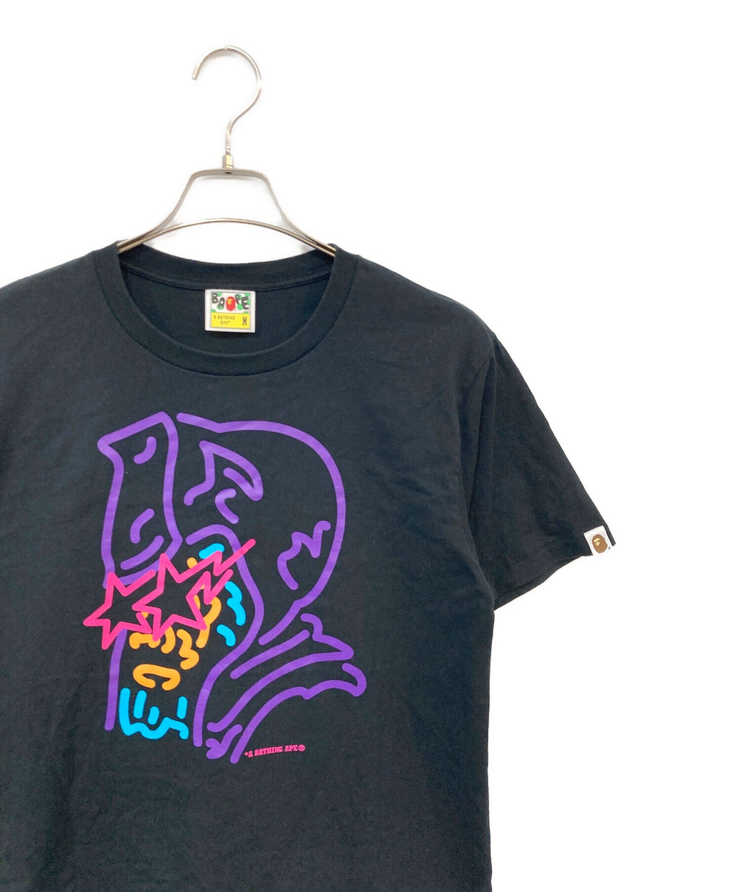 [Pre-owned] A BATHING APE Neon Sign General Tee 001tex301080x