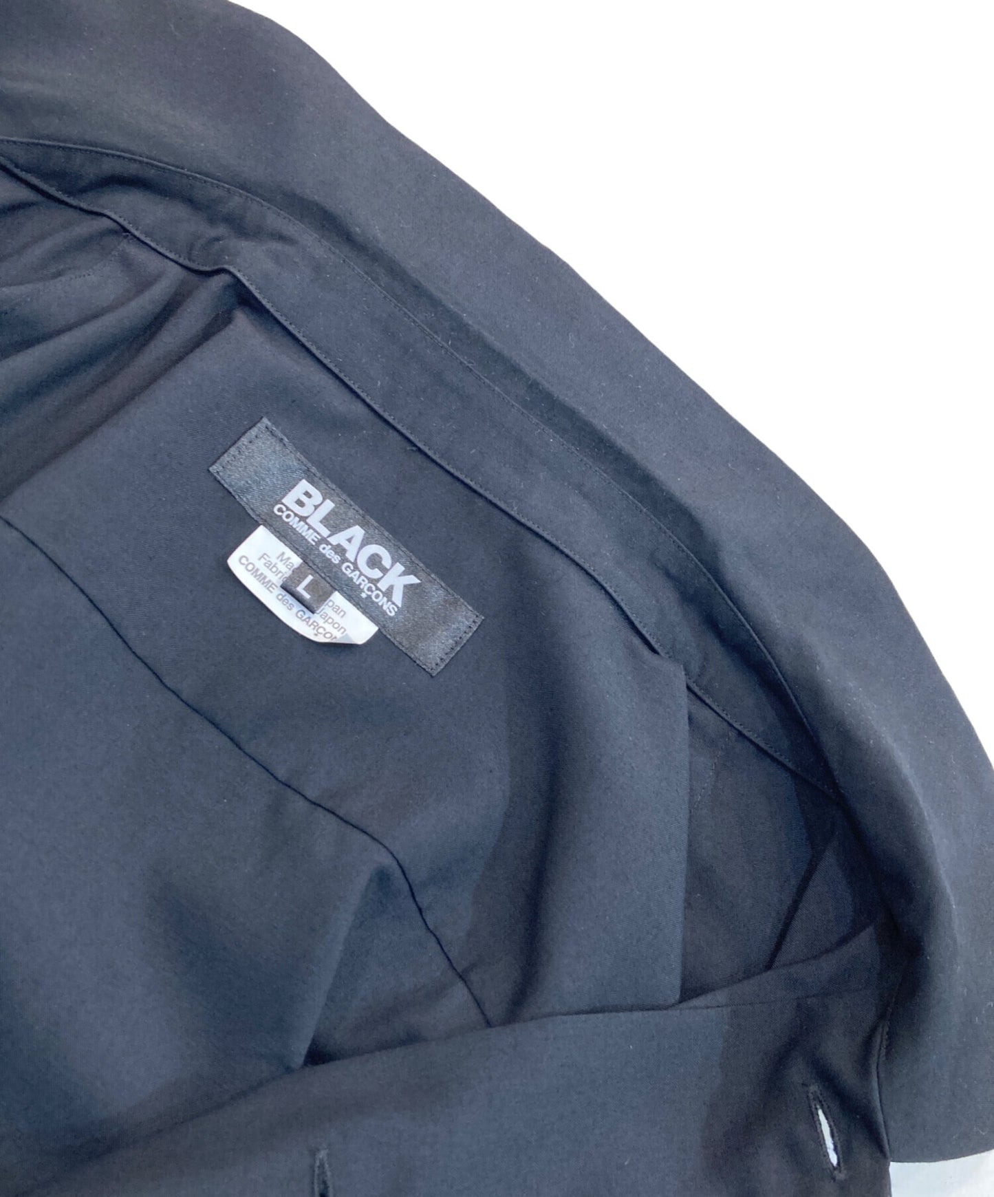 [Pre-owned] BLACK COMME des GARCONS Ruffle Trim Shirt 1O-B012