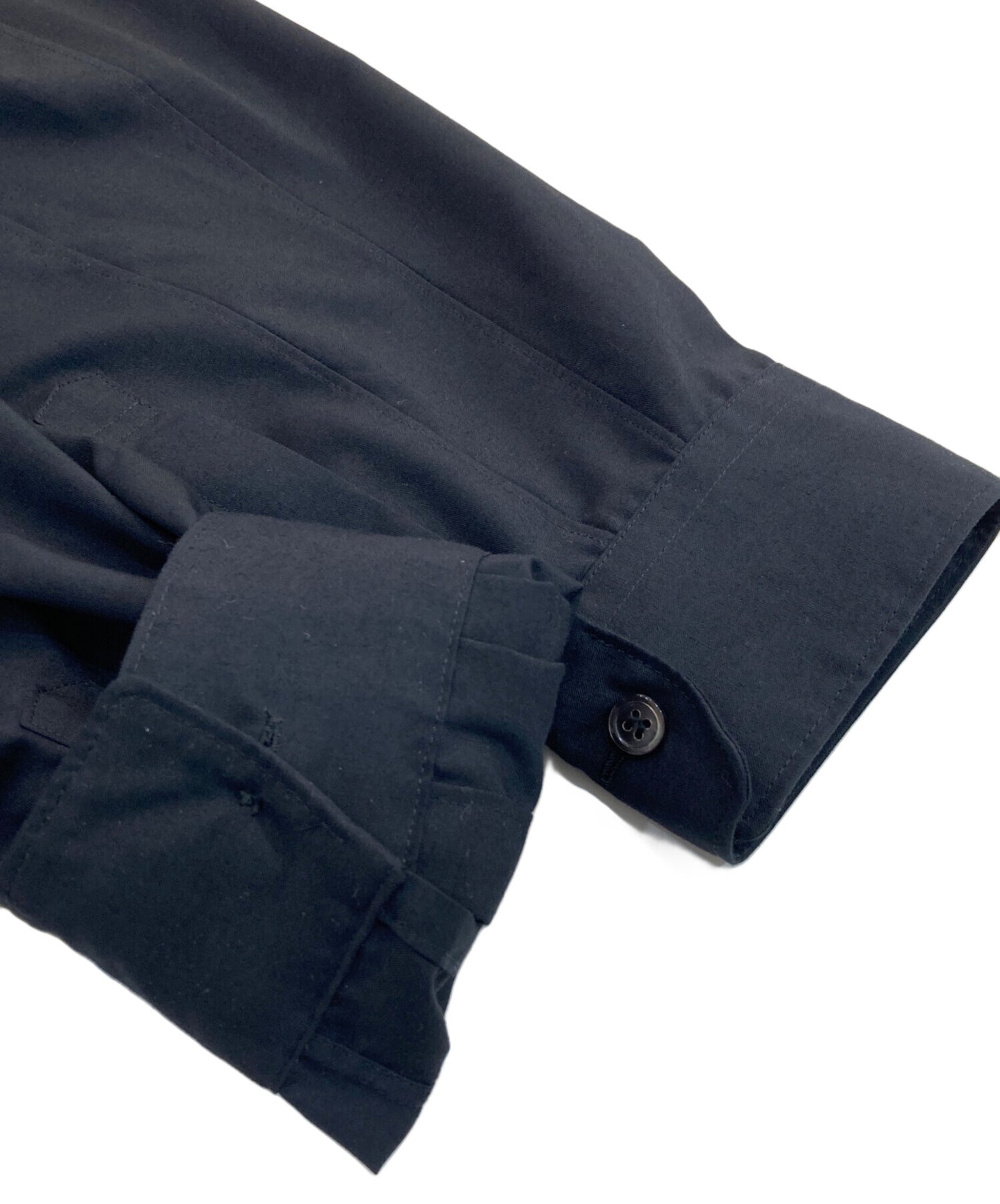 [Pre-owned] BLACK COMME des GARCONS Ruffle Trim Shirt 1O-B012