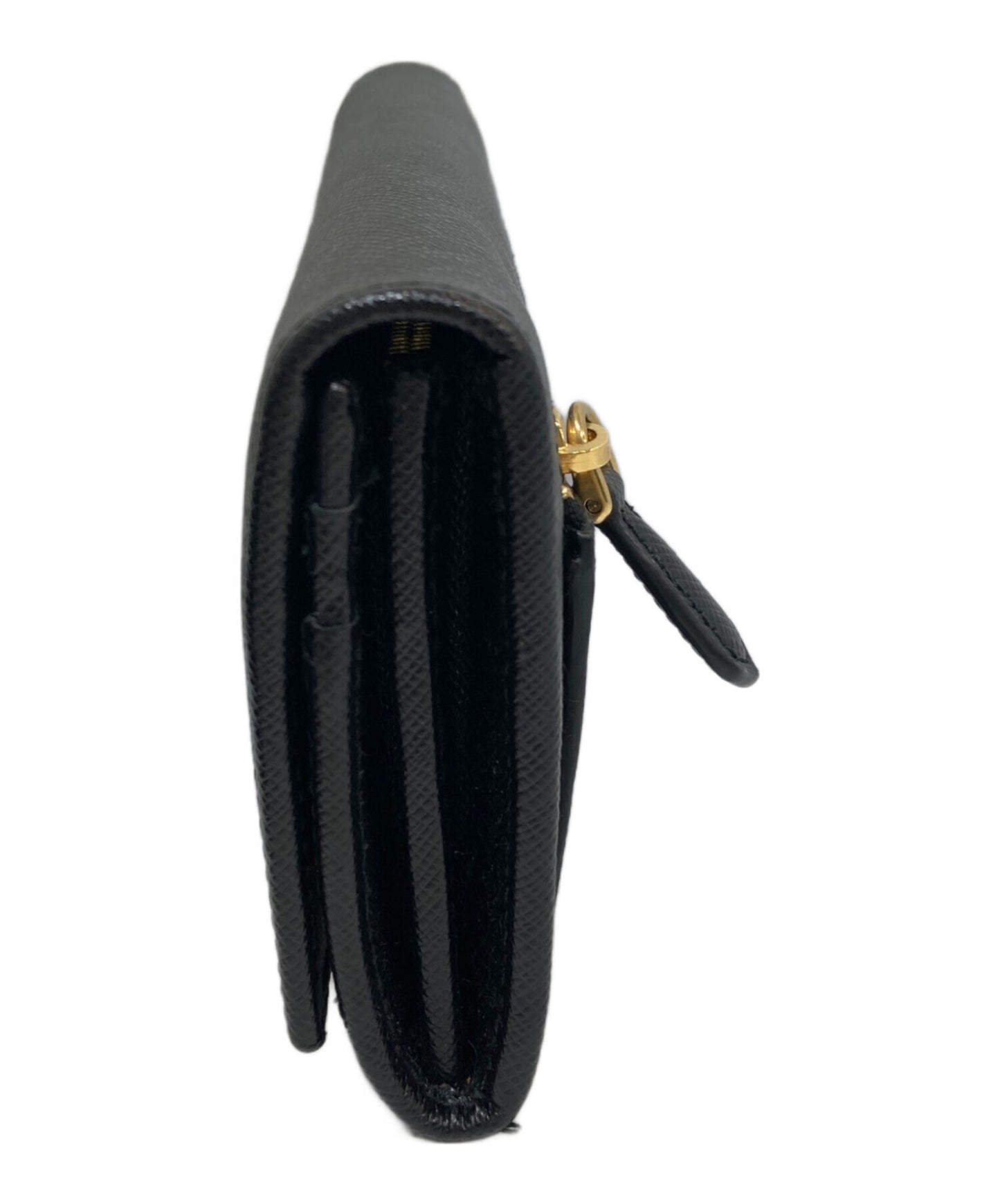 [Pre-owned] PRADA Saffiano leather long wallet 1MH132