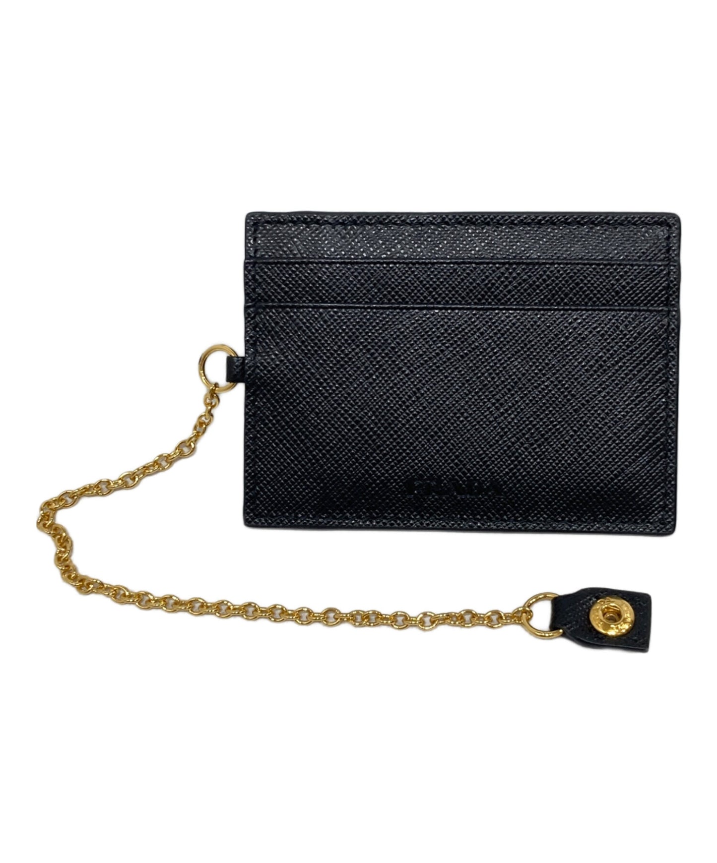 [Pre-owned] PRADA Saffiano leather long wallet 1MH132