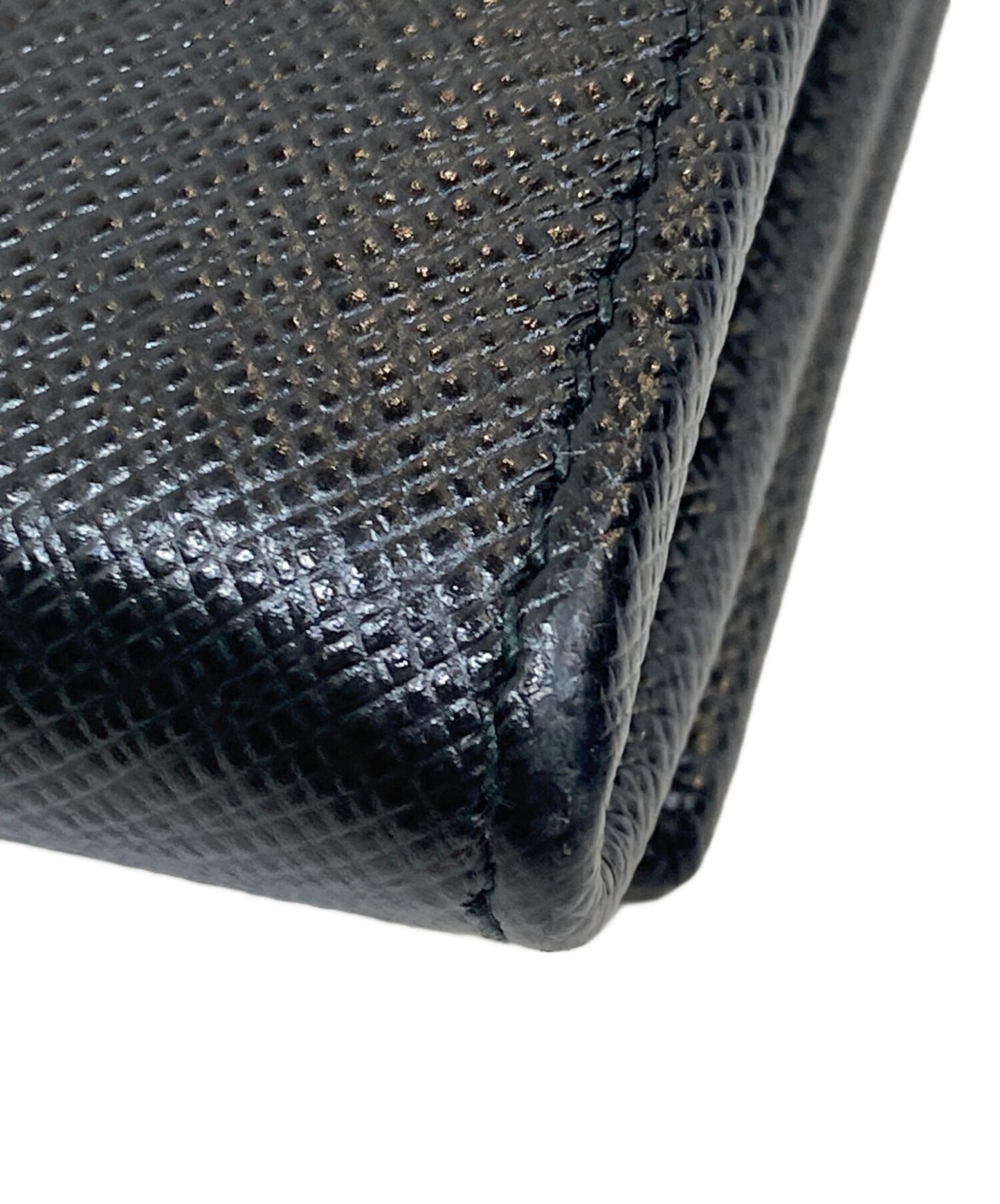 [Pre-owned] PRADA Saffiano leather long wallet 1MH132