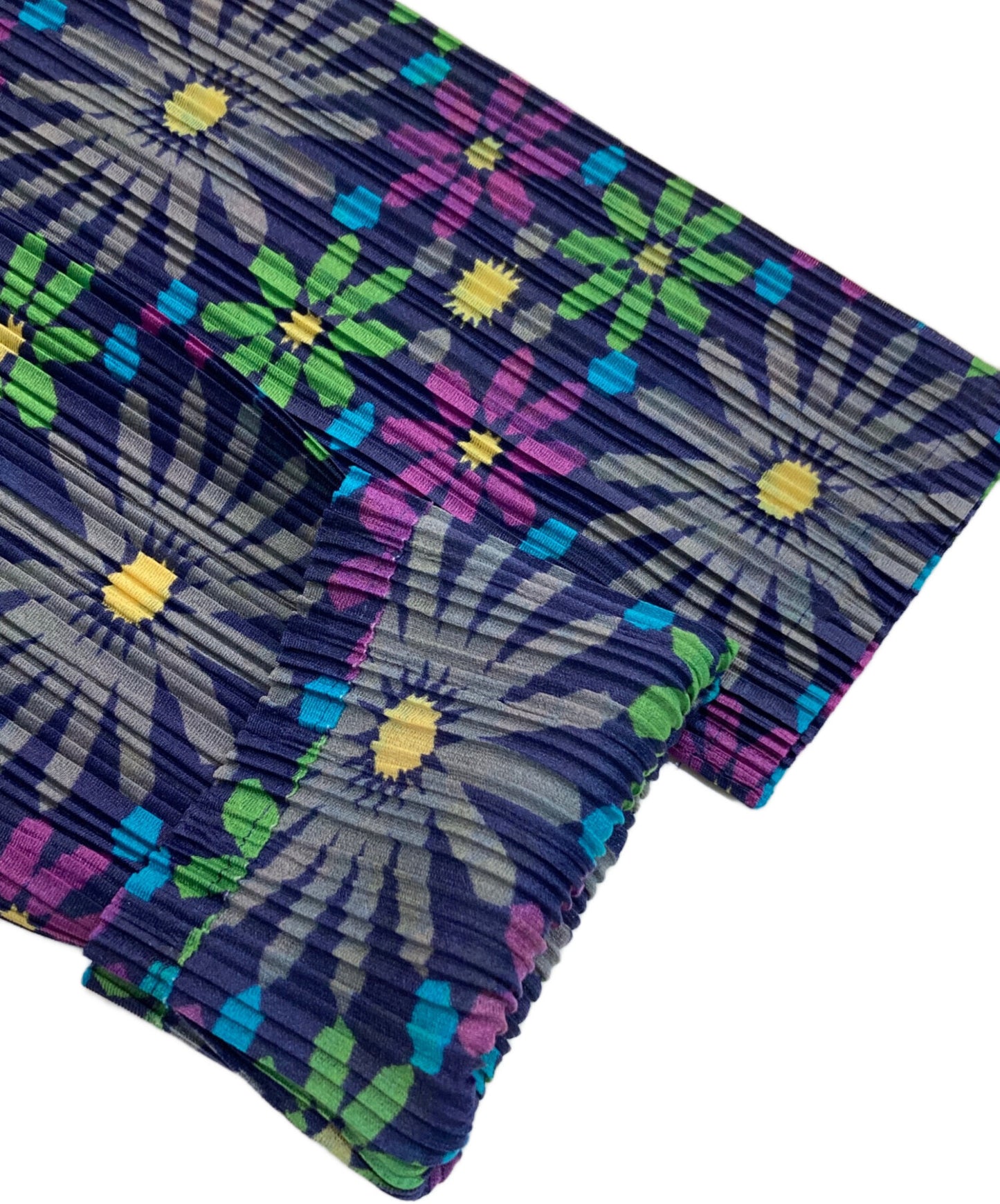 [Pre-owned] PLEATS PLEASE Floral-print pleated cut and sewn PP13-FK392