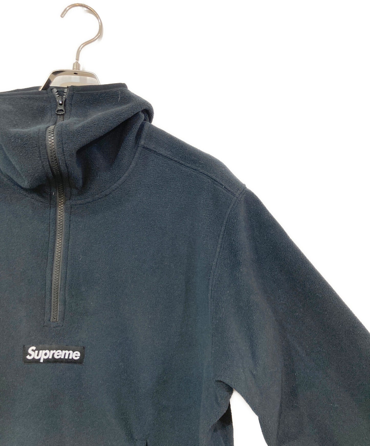 [Pre-owned] SUPREME Polartec Facemask Half Zip Hooded Sweatshirt
