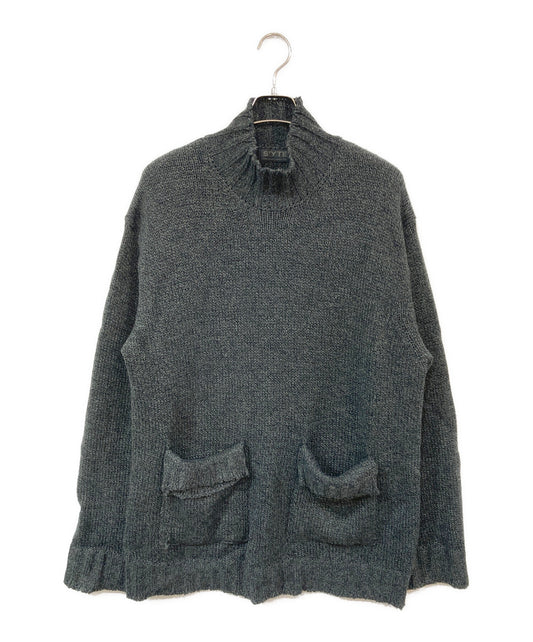 [Pre-owned] s'yte BULKY WOOL BIG POCKET HIGH NECK KNIT UB-K12-615