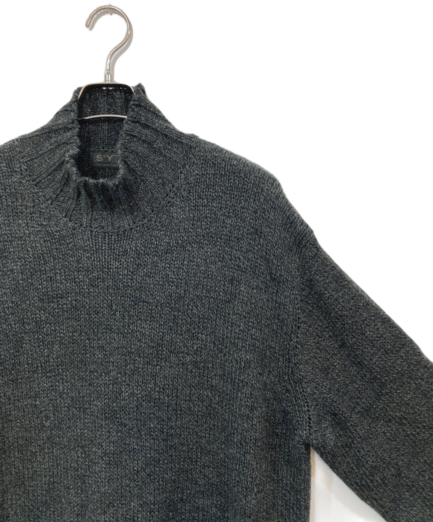 [Pre-owned] s'yte BULKY WOOL BIG POCKET HIGH NECK KNIT UB-K12-615