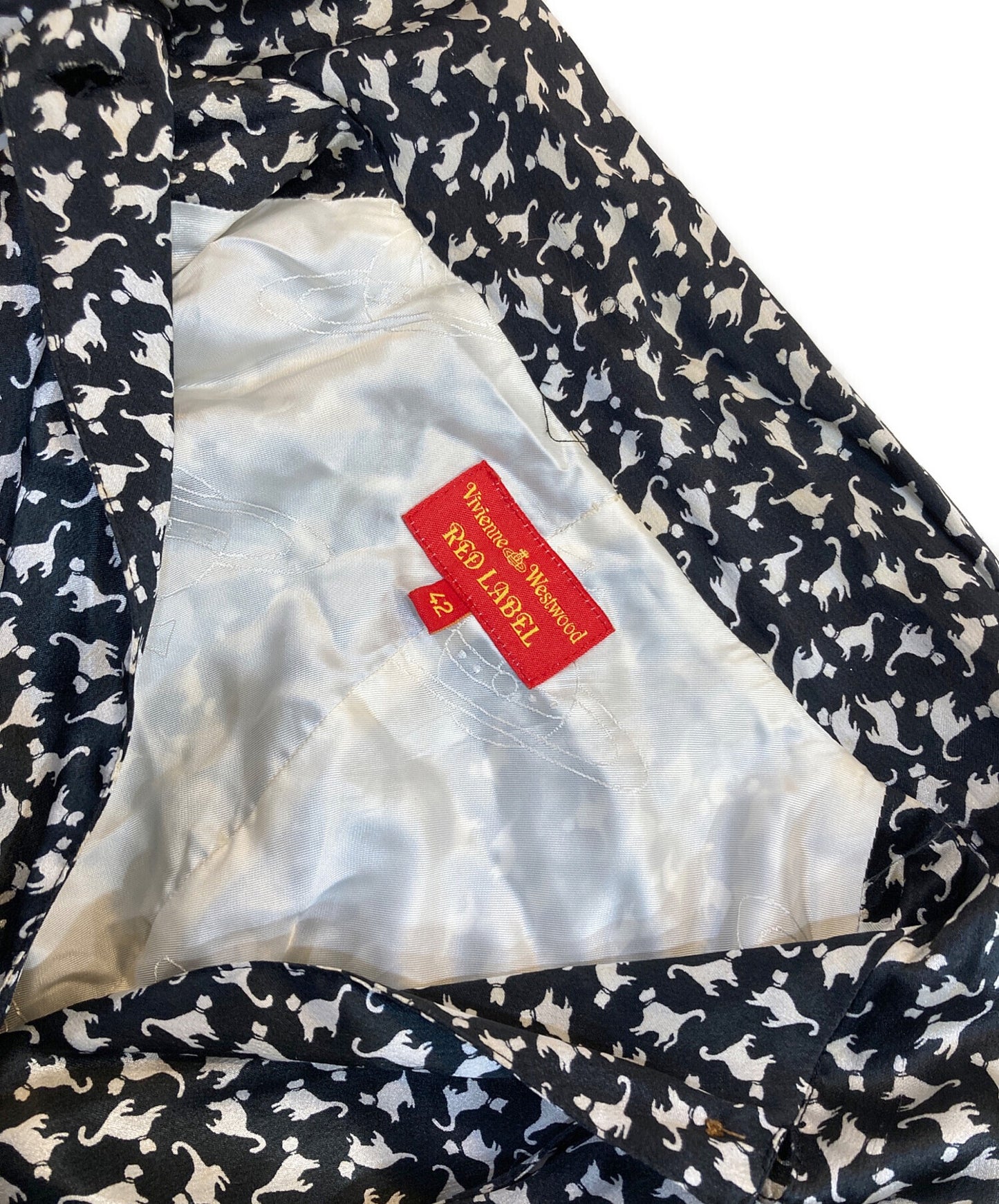 [Pre-owned] Vivienne Westwood RED LABEL Cat print shirt dress