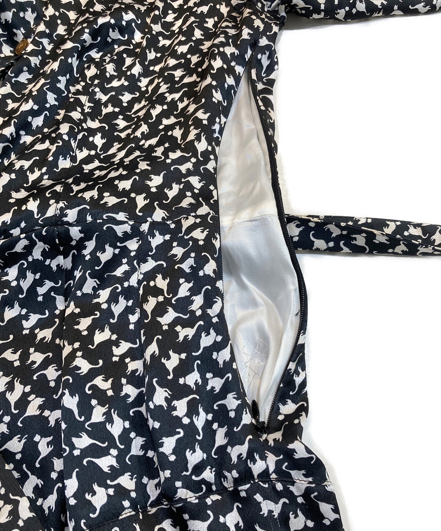 [Pre-owned] Vivienne Westwood RED LABEL Cat print shirt dress