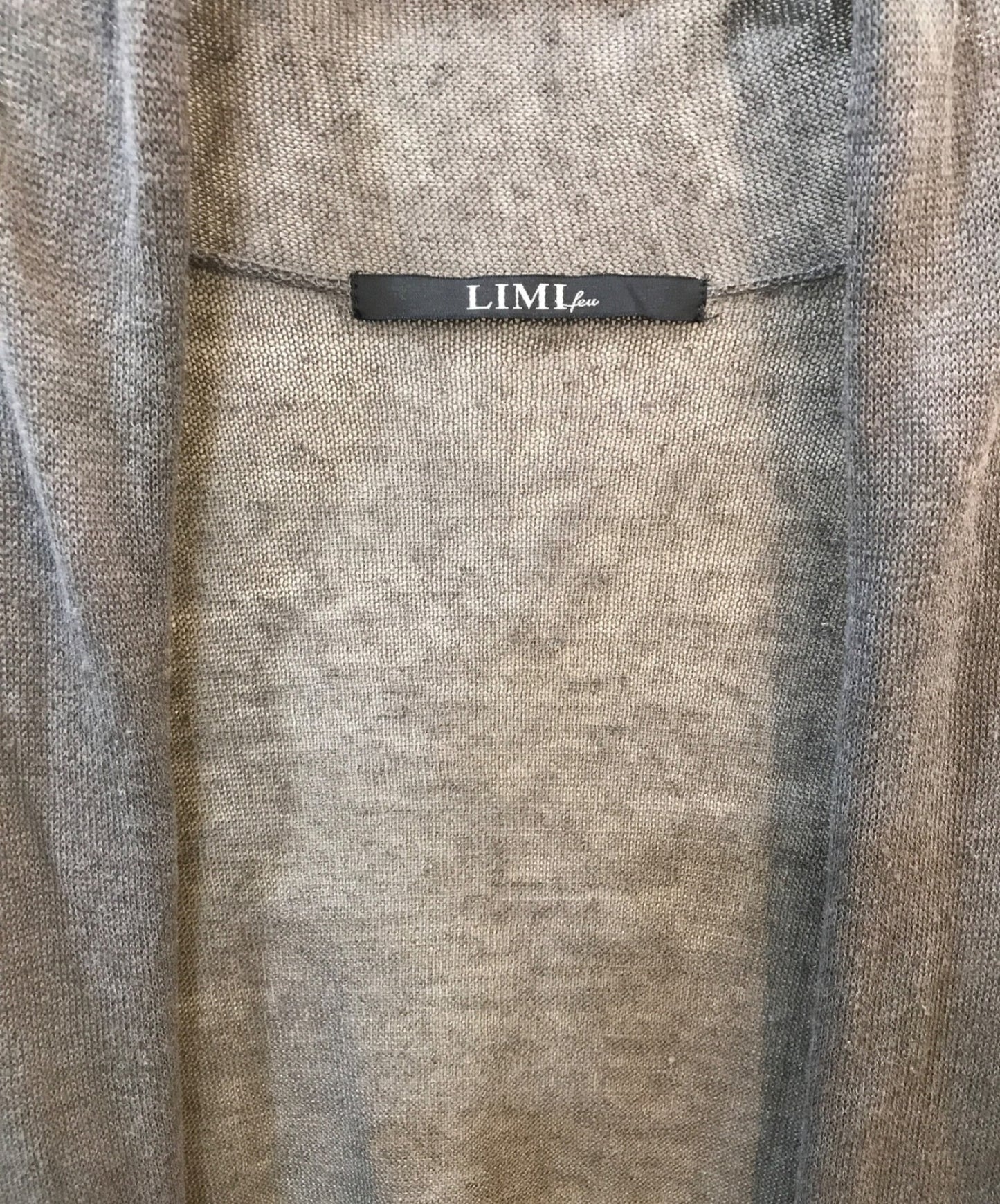 [Pre-owned] LIMI feu Linen-blend cardigan LG-K11-360