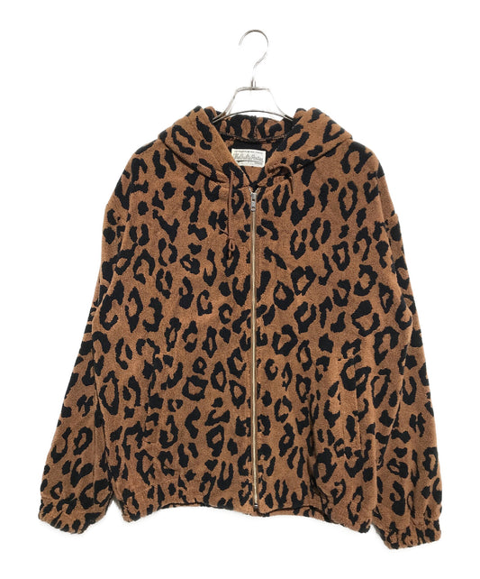 [Pre-owned] WACKO MARIA LEOPARD ZIP HOODED JACKET