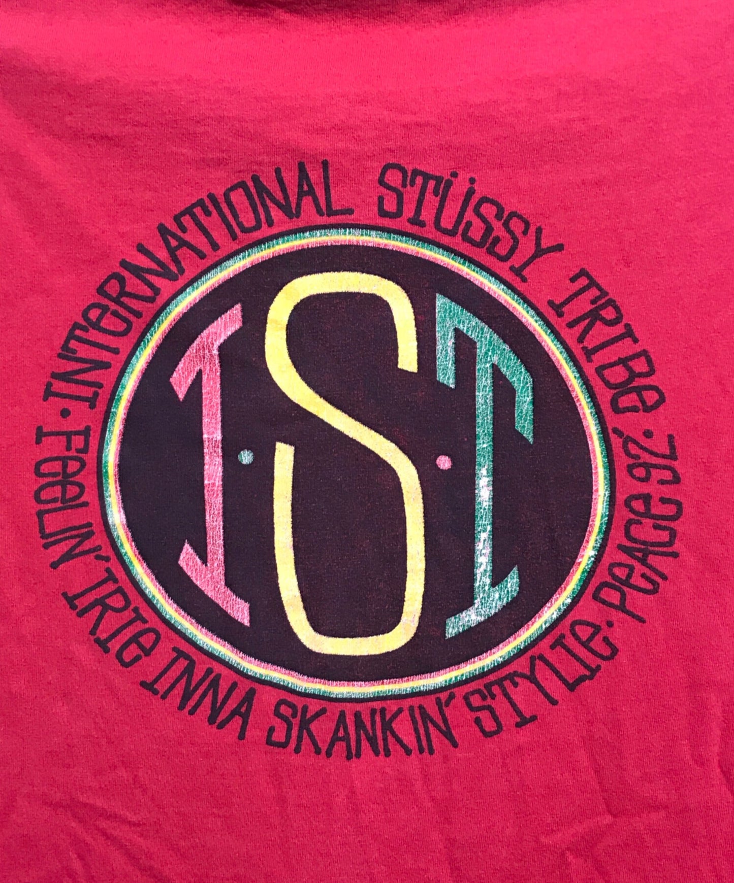 [Pre-owned] stussy double-sided printed shirt