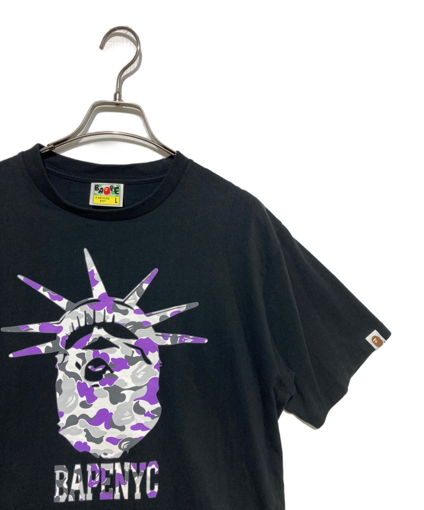 [Pre-owned] A BATHING APE NYC CAMO APE HEAD TEE