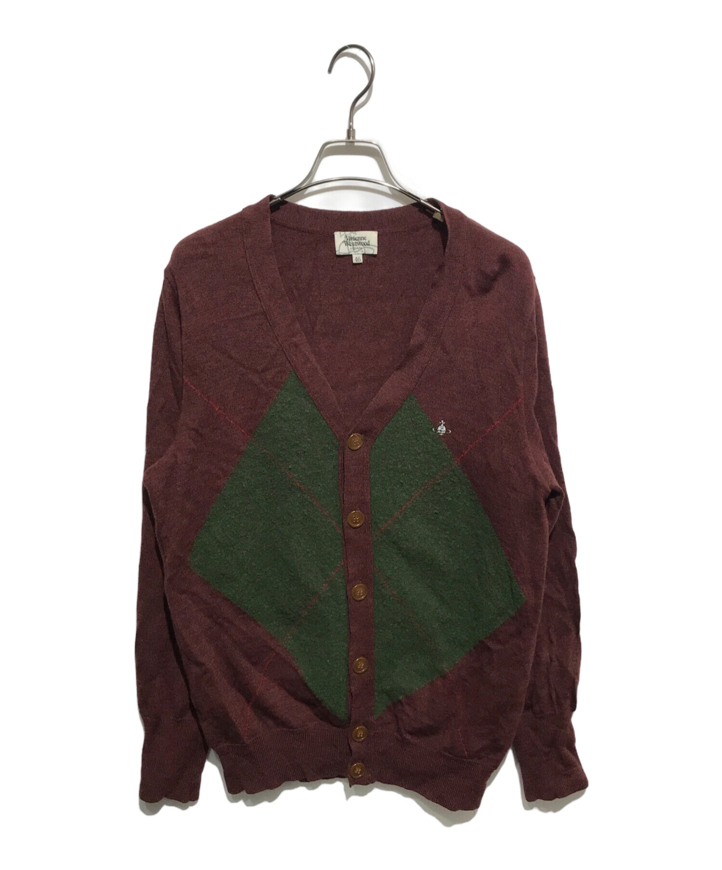 [Pre-owned] Vivienne Westwood man Argyle Switched Cardigan