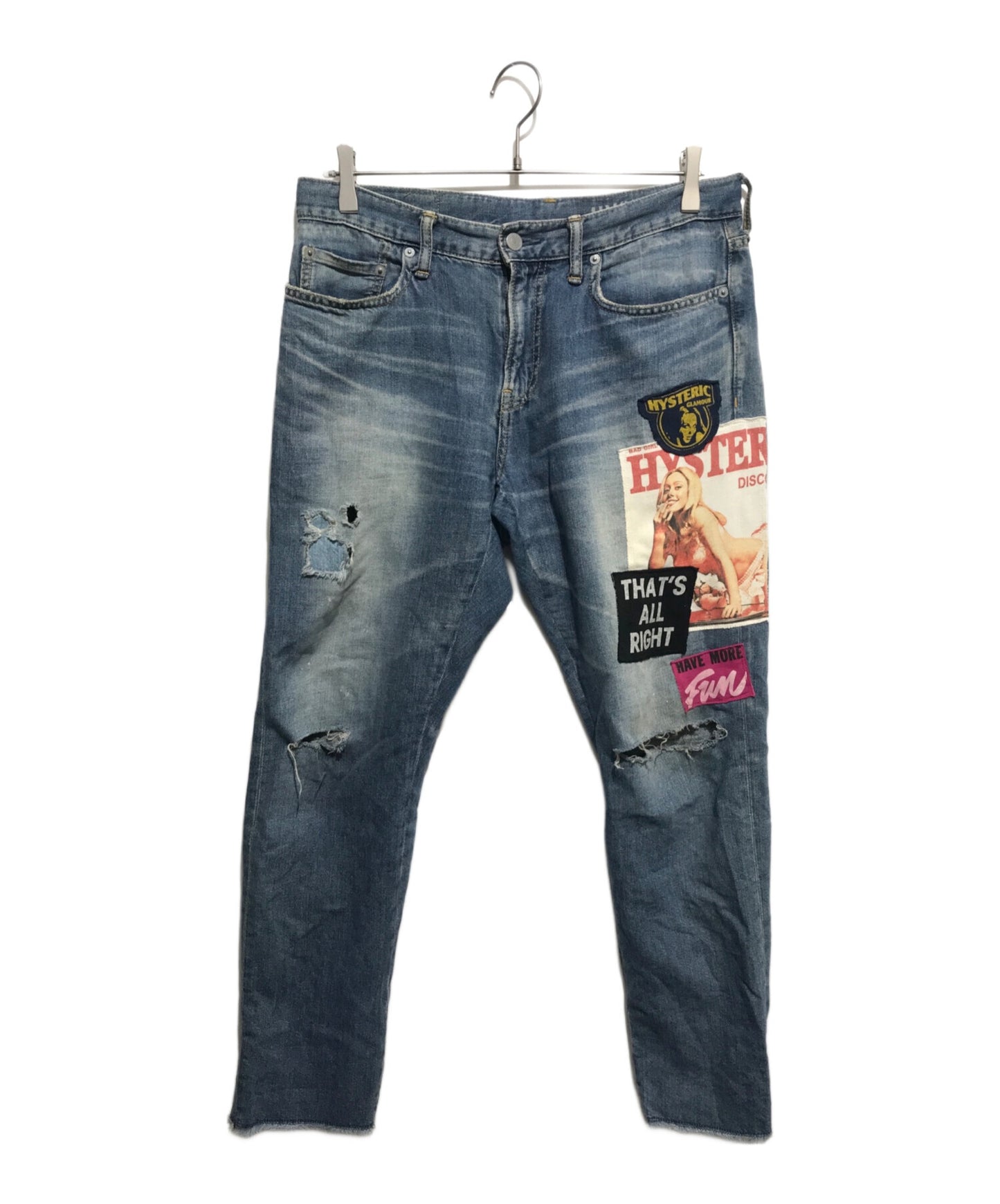 [Pre-owned] Hysteric Glamour COVER-GIRL tapered denim pants 02192AP09