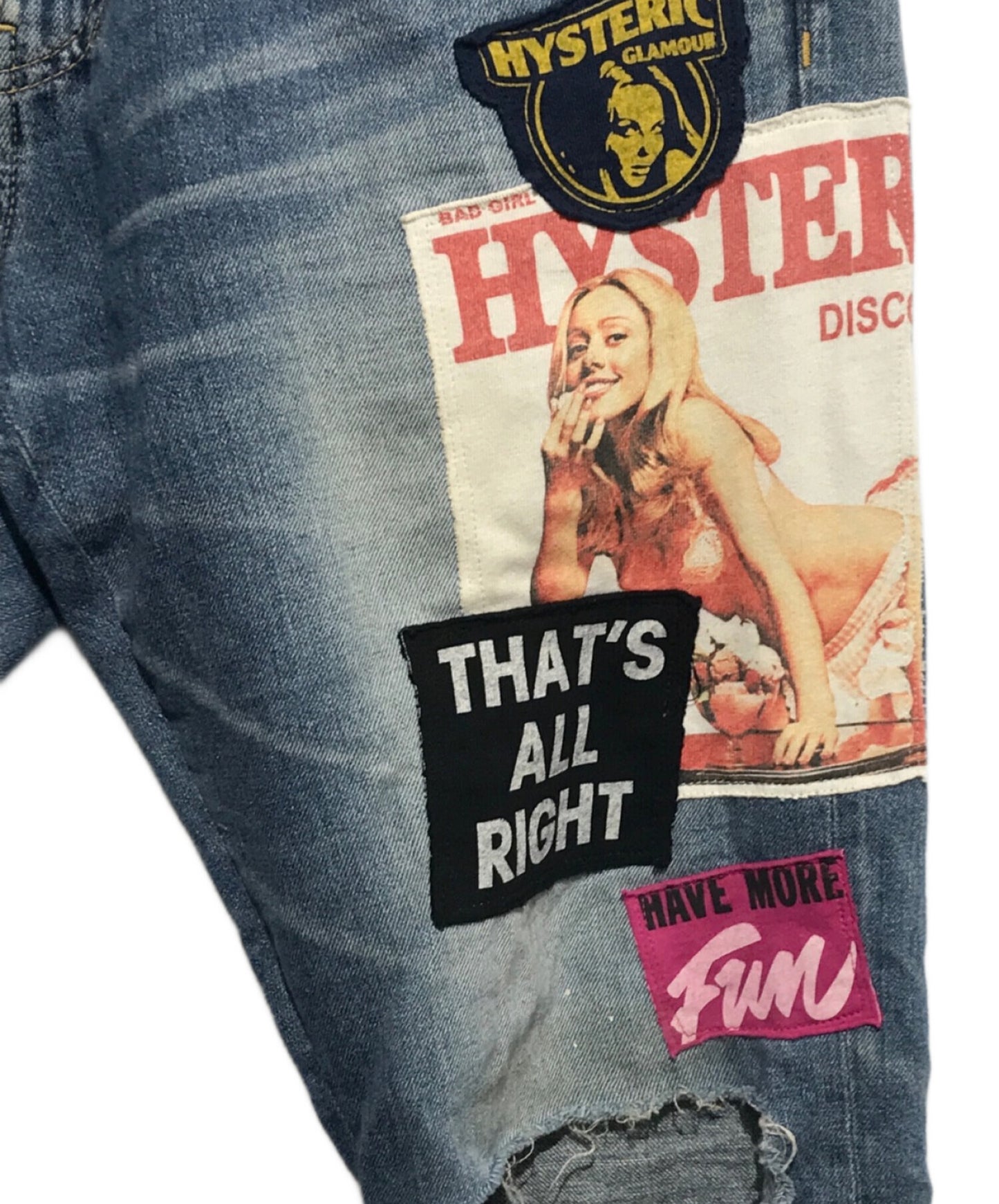[Pre-owned] Hysteric Glamour COVER-GIRL tapered denim pants 02192AP09