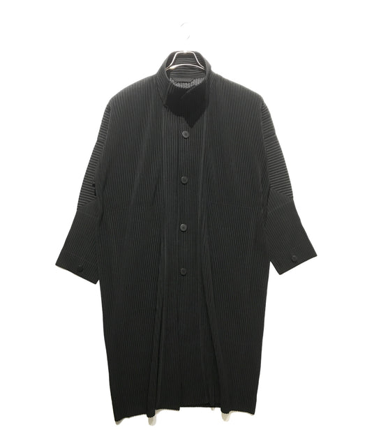 [Pre-owned] HOMME PLISSE ISSEY MIYAKE Pleated Stand Collar Coat HP43JA121