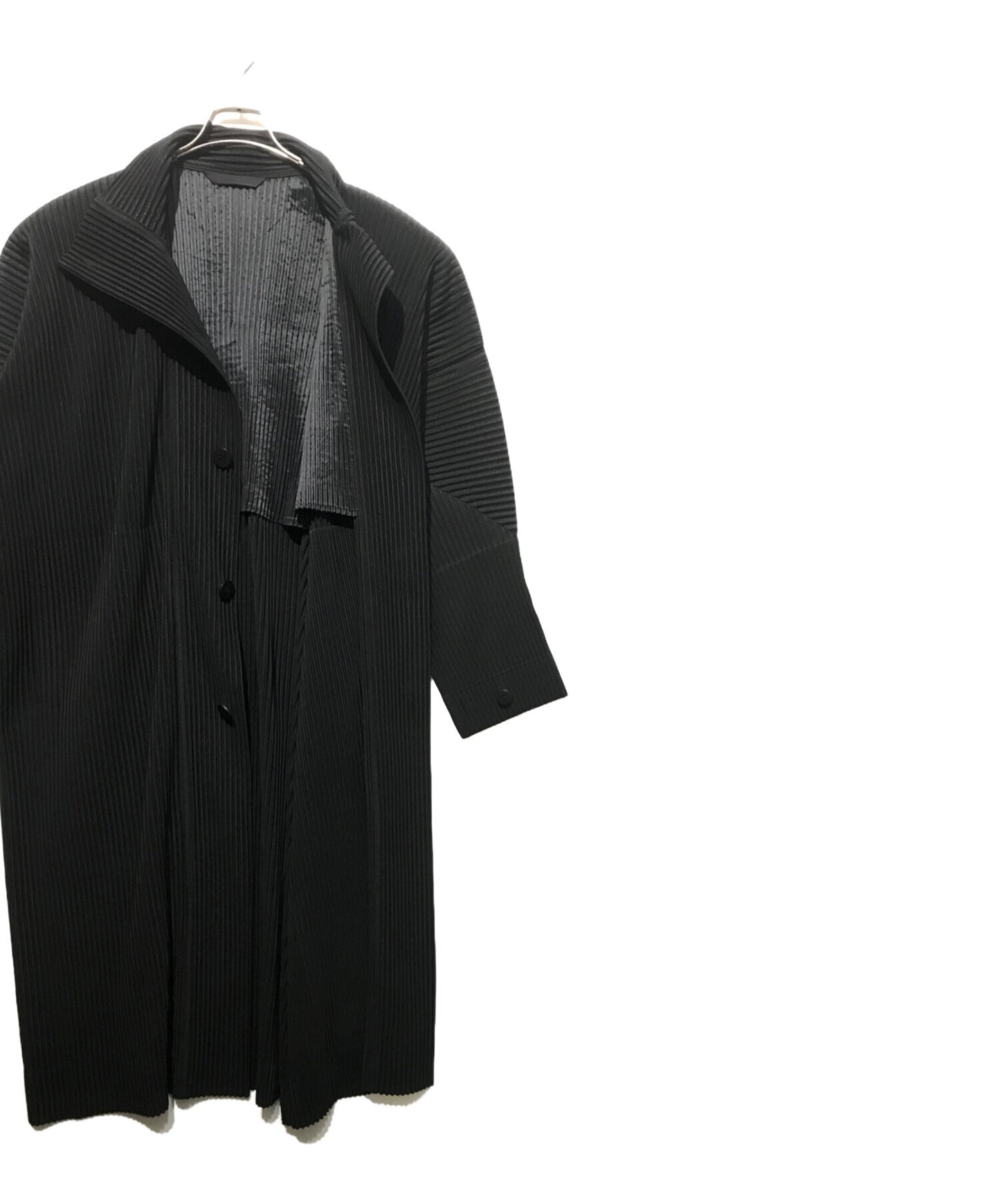 [Pre-owned] HOMME PLISSE ISSEY MIYAKE Pleated Stand Collar Coat HP43JA121