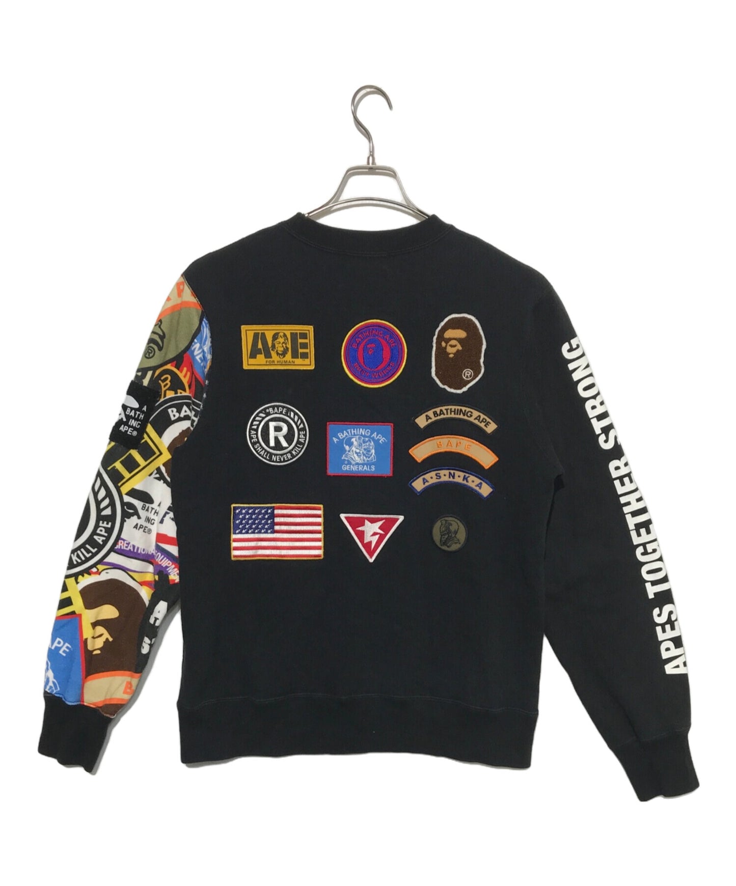 [Pre-owned] A BATHING APE crew neck sweatshirt 001SWE701004X