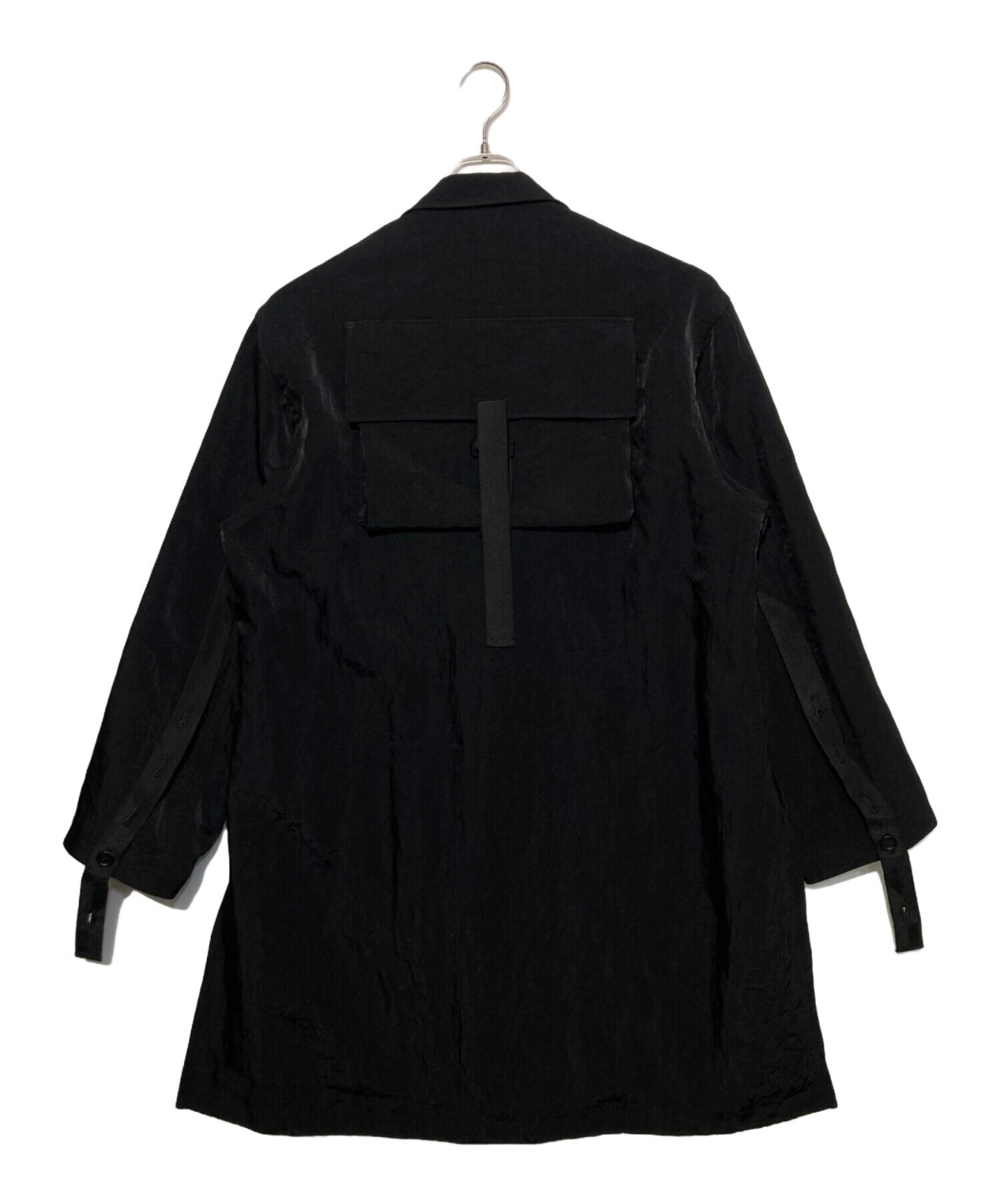 [Pre-owned] s'yte WASHED HIGH-DENSITY NYLON TWILL LONG JACKET WITH MULTIPLE POCKETS UU-J18-604