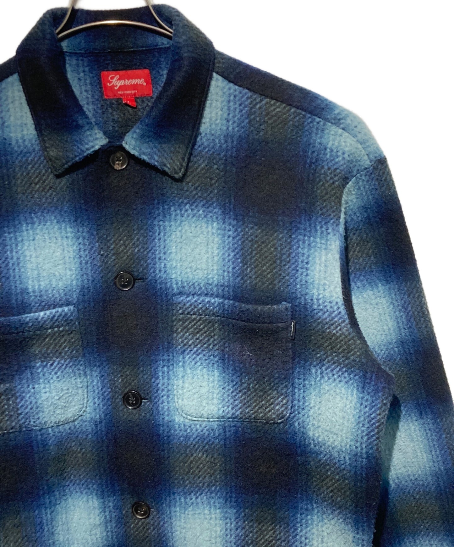 [Pre-owned] SUPREME Shadow Plaid Fleece Shirt