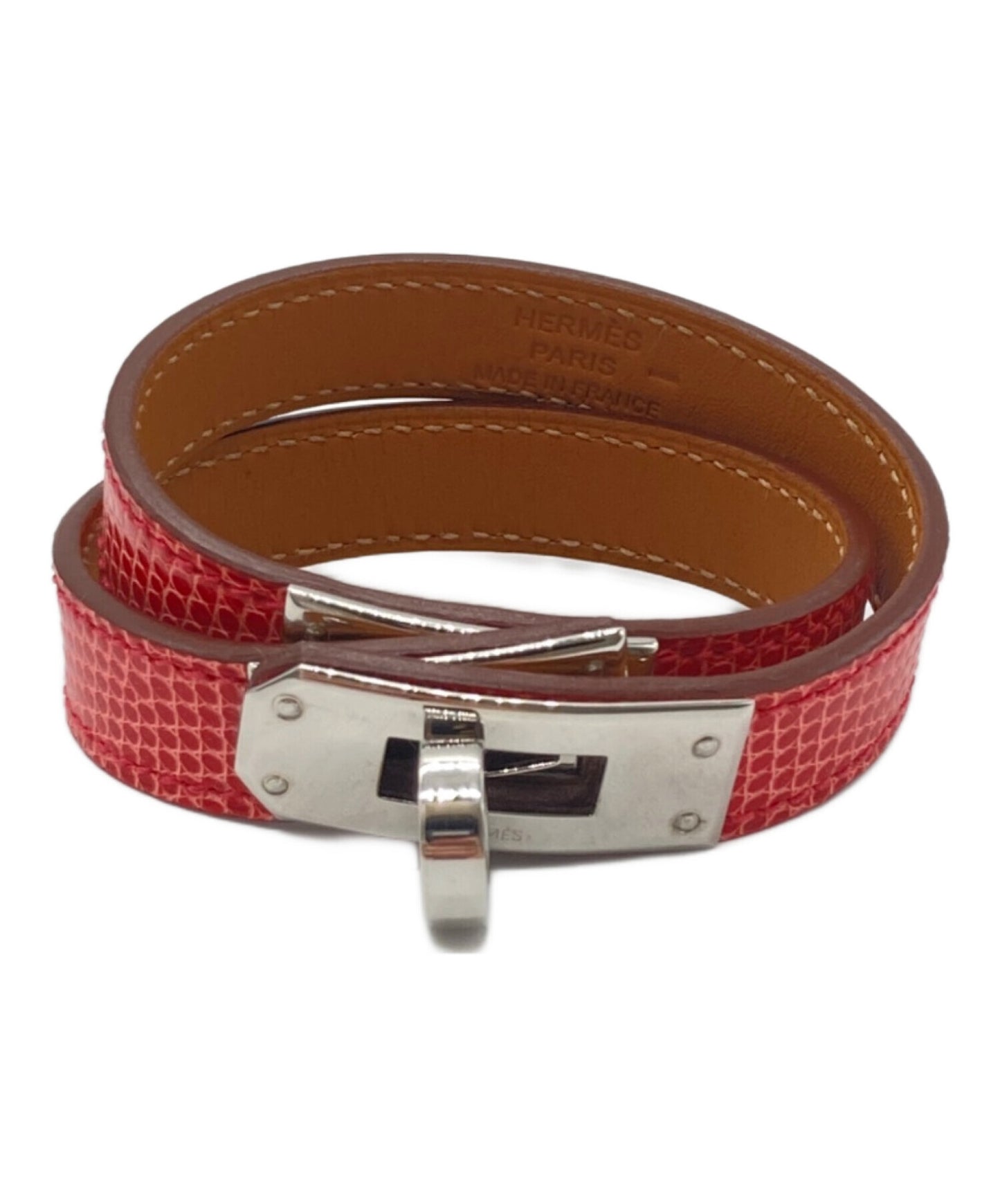 [Pre-owned] HERMES Mini Kelly Leather Bracelet