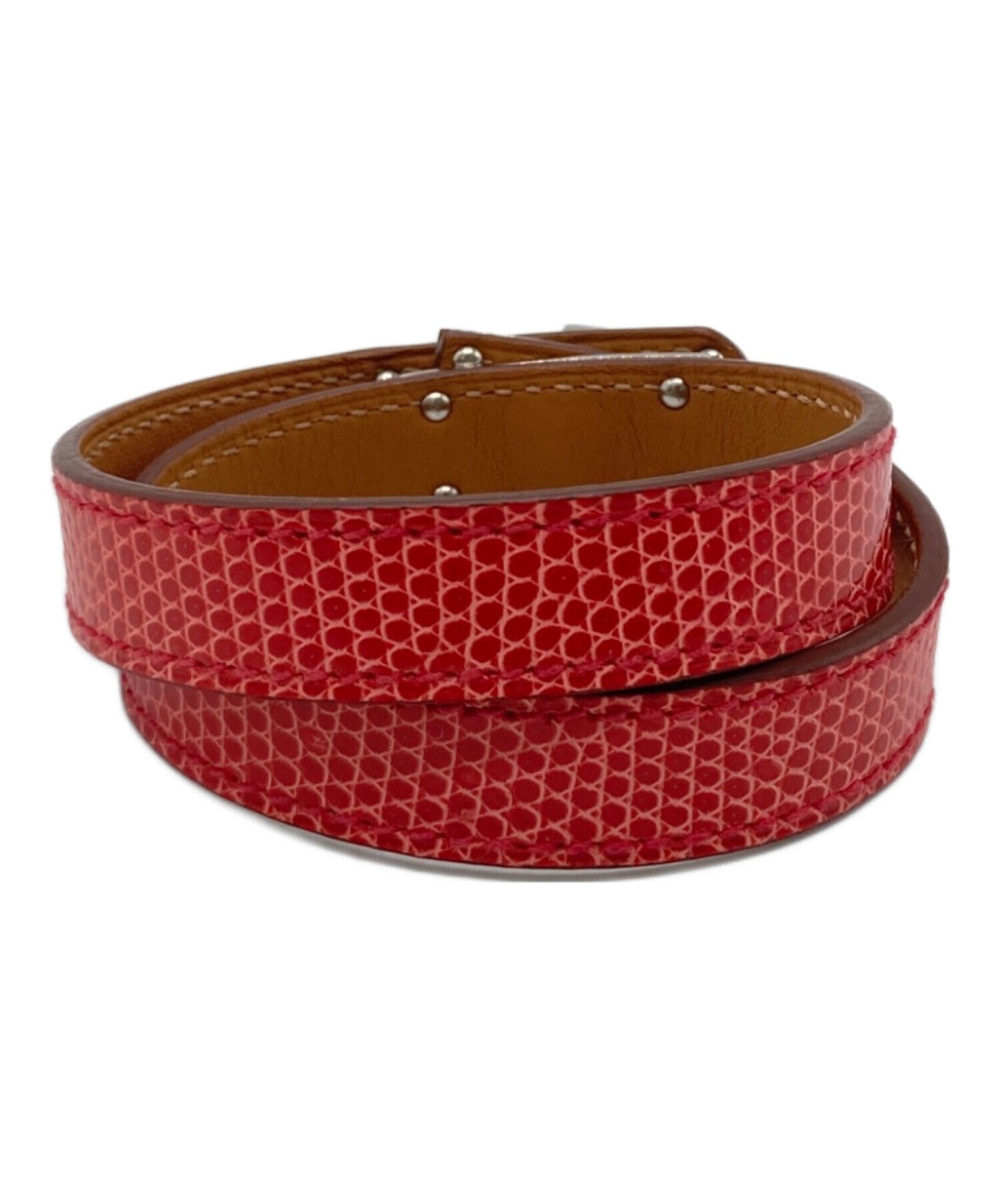 [Pre-owned] HERMES Mini Kelly Leather Bracelet