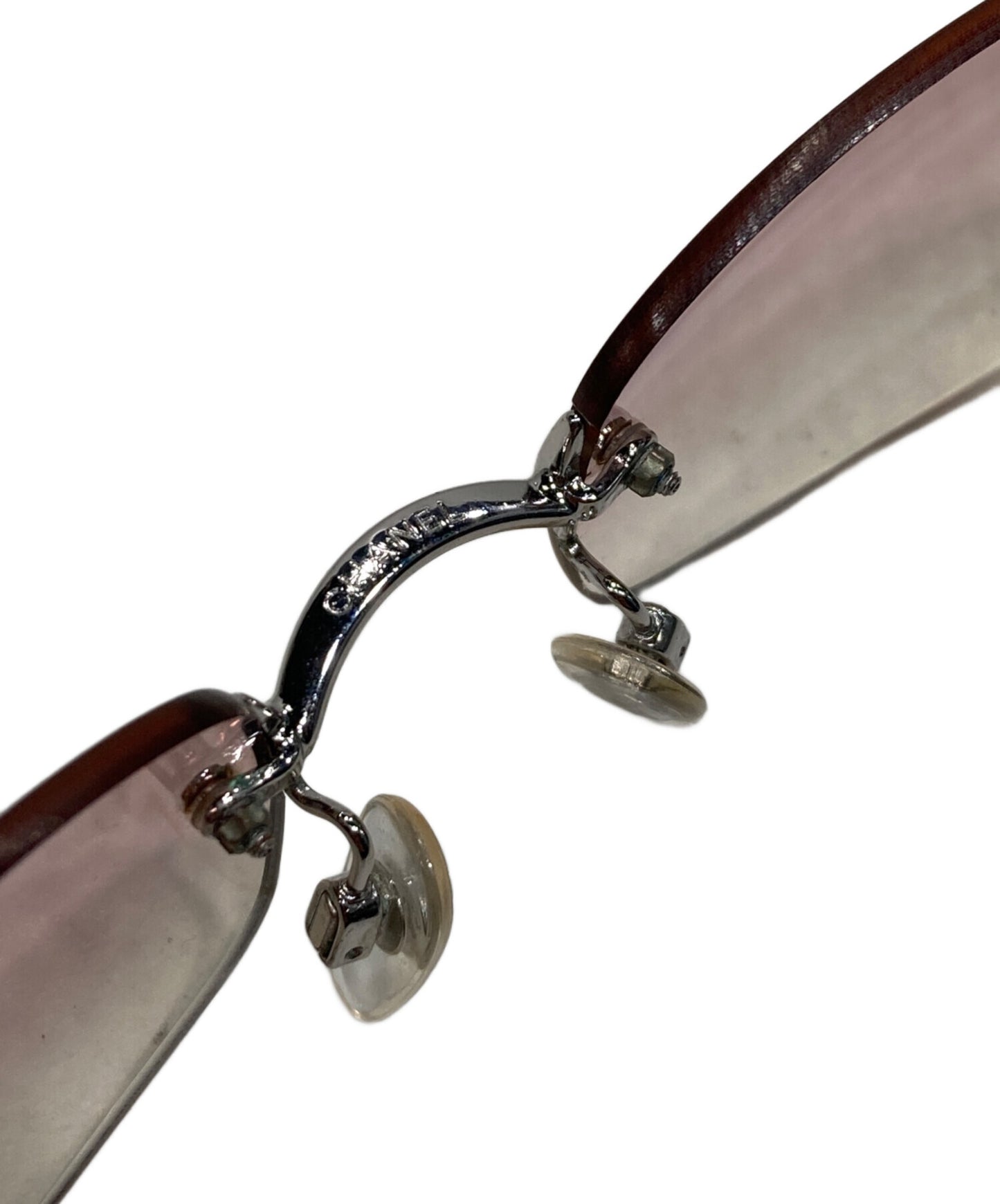 [Pre-owned] CHANEL Gradient rimless sunglasses 4002