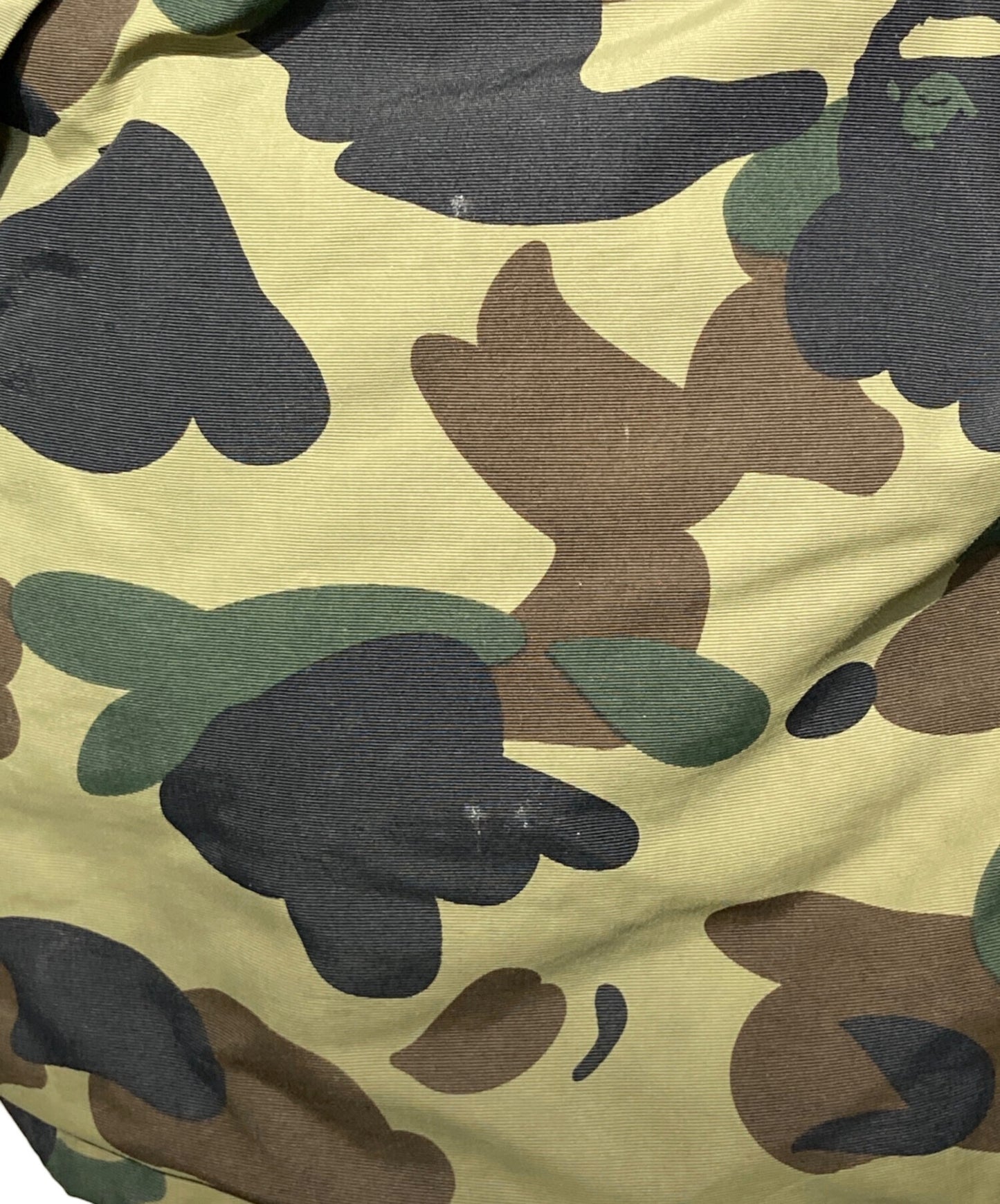[Pre-owned] A BATHING APE 1ST CAMO FUR DOWN HOODIE JACKET N-3B 001hje801011x