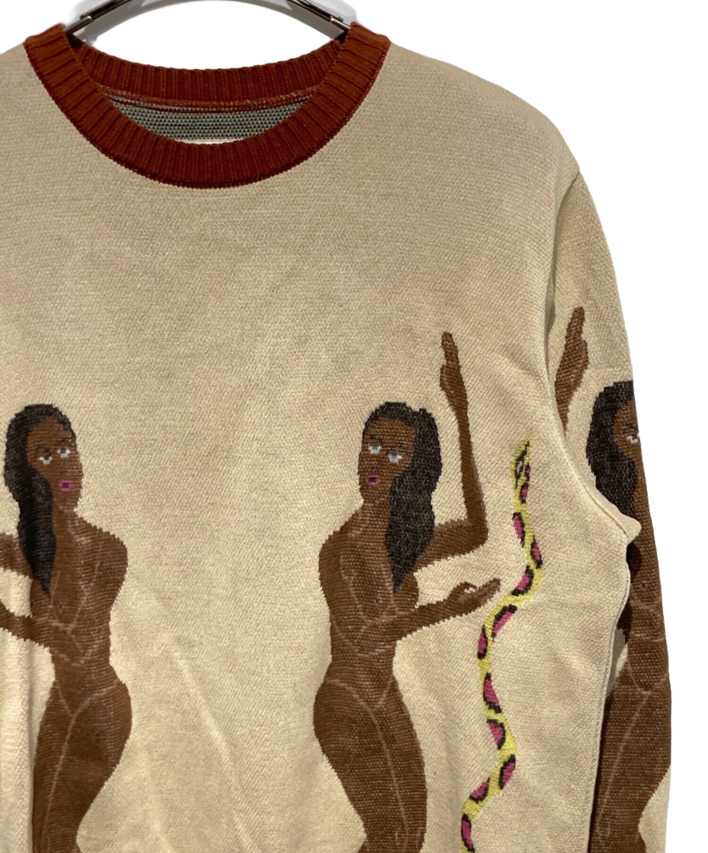 [Pre-owned] WACKO MARIA JACQUARD CREW NECK SWEATHER