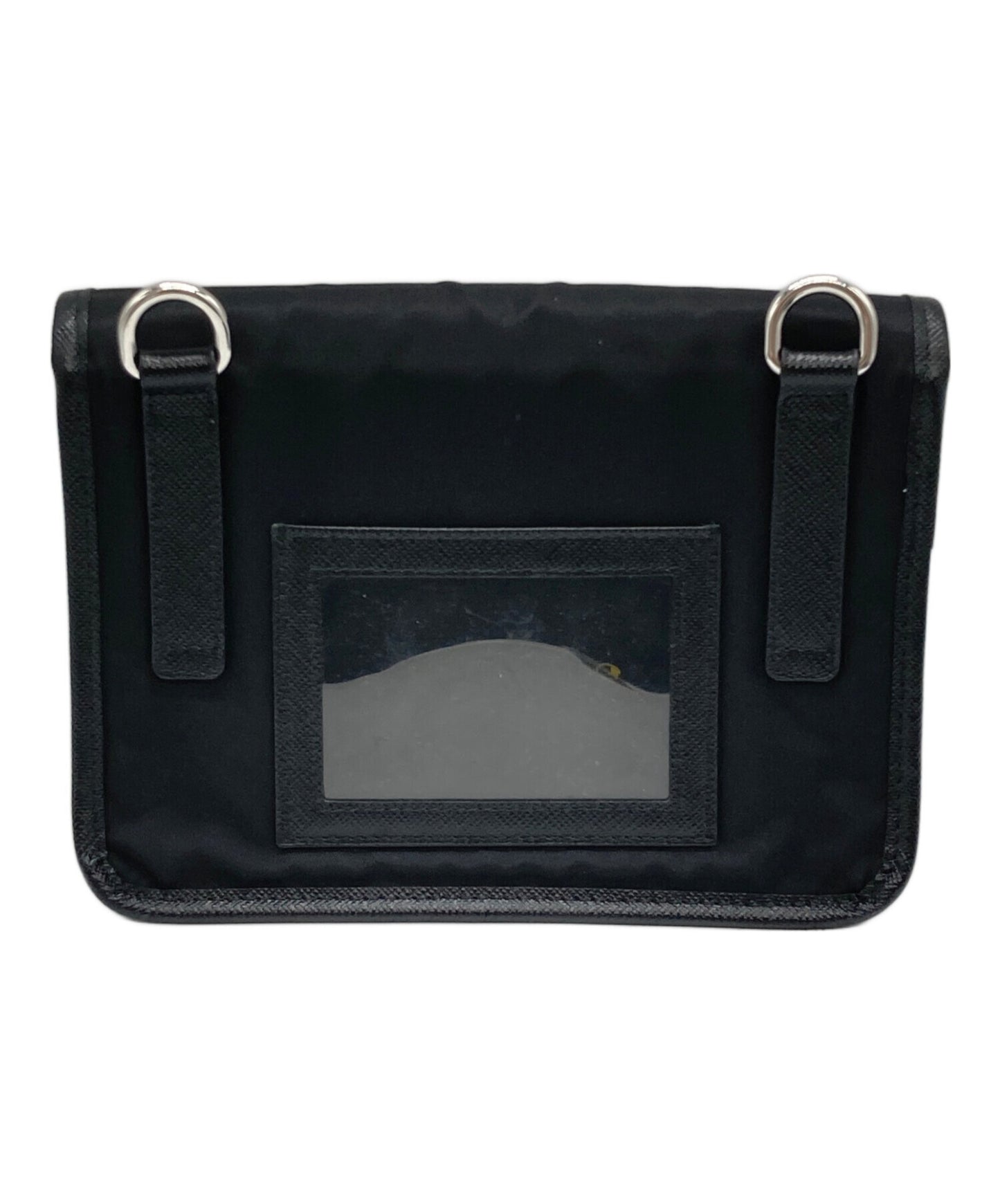 [Pre-owned] PRADA Re-Nylon Saffiano leather smartphone case 2ZH108