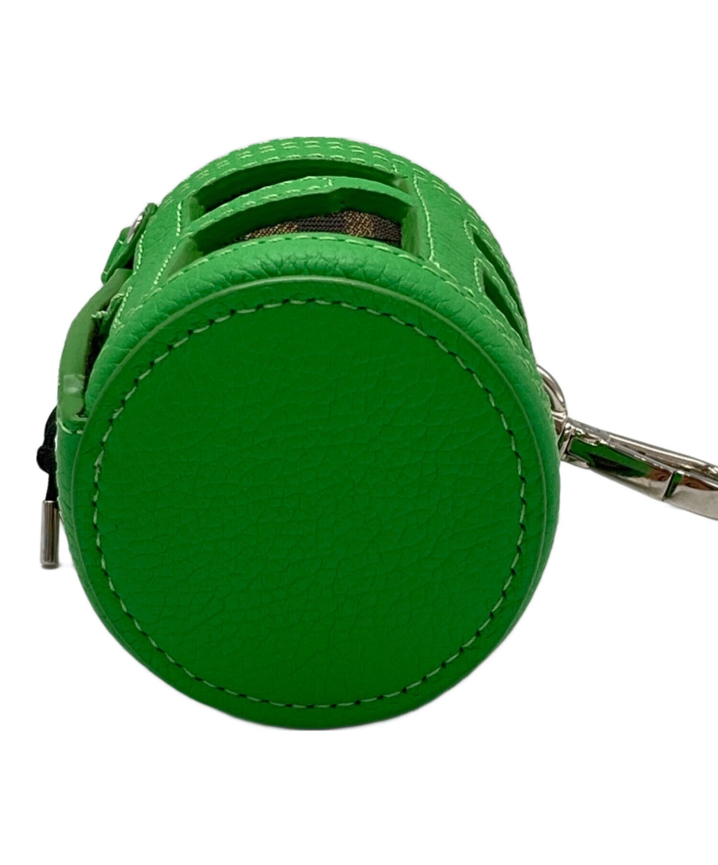 [Pre-owned] FENDI Zucca Pattern Bucket Bag Charm 7AS158