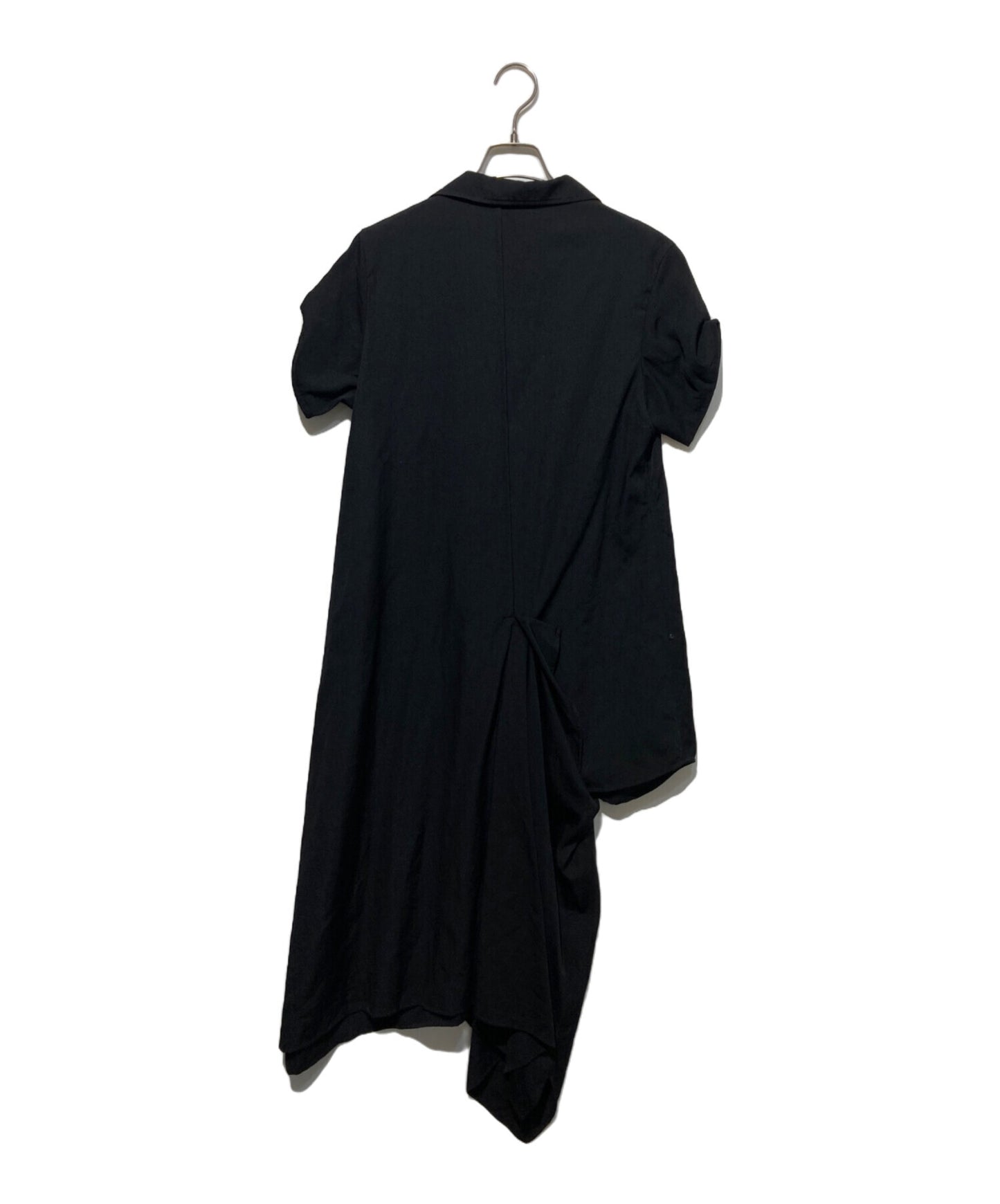[Pre-owned] YOHJI YAMAMOTO GABARDINE R DRAPED SHIRT DRESS FP-D62-100