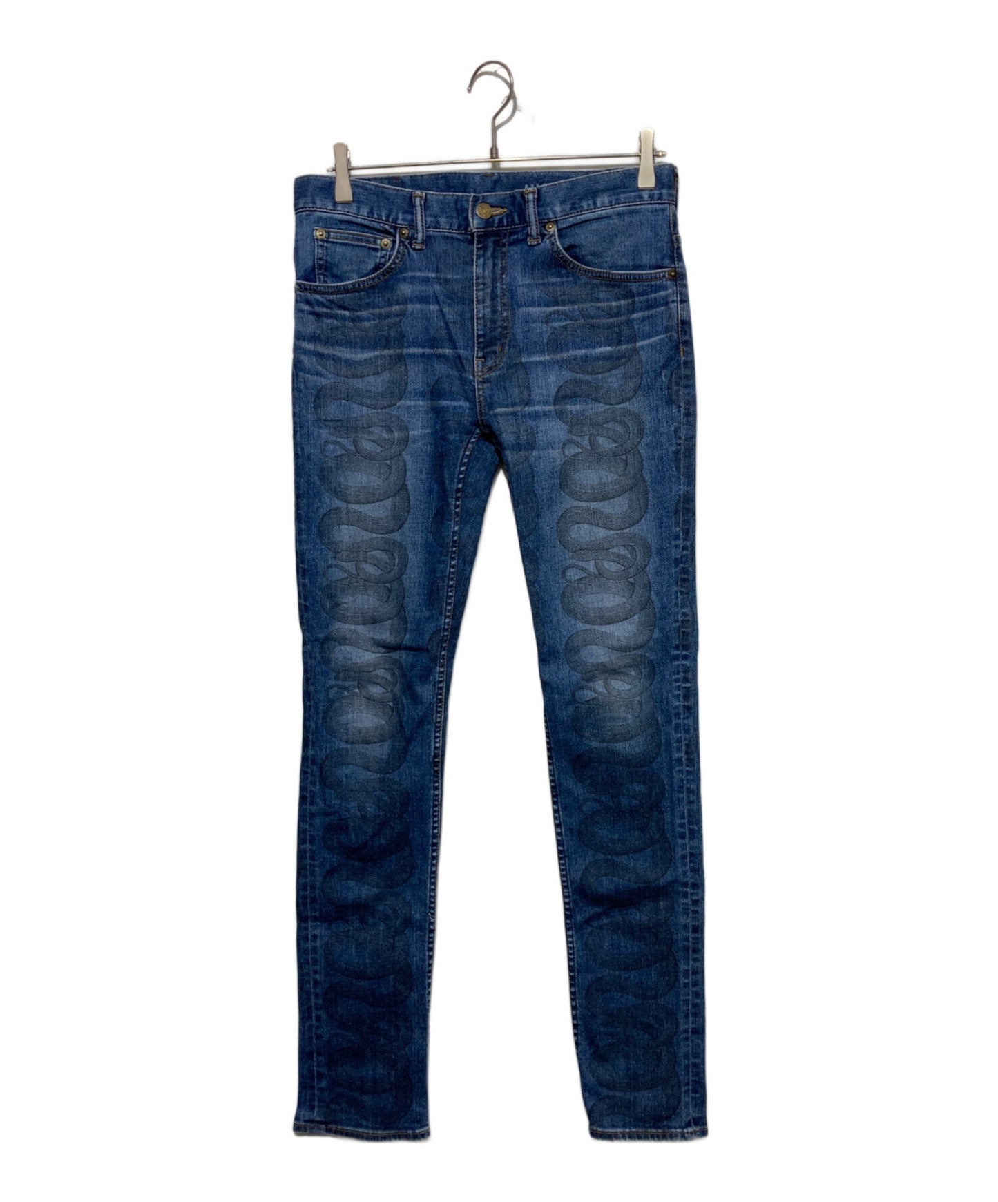 [Pre-owned] Hysteric Glamour SNAKE LOOP Skinny denim pants 01222AP03