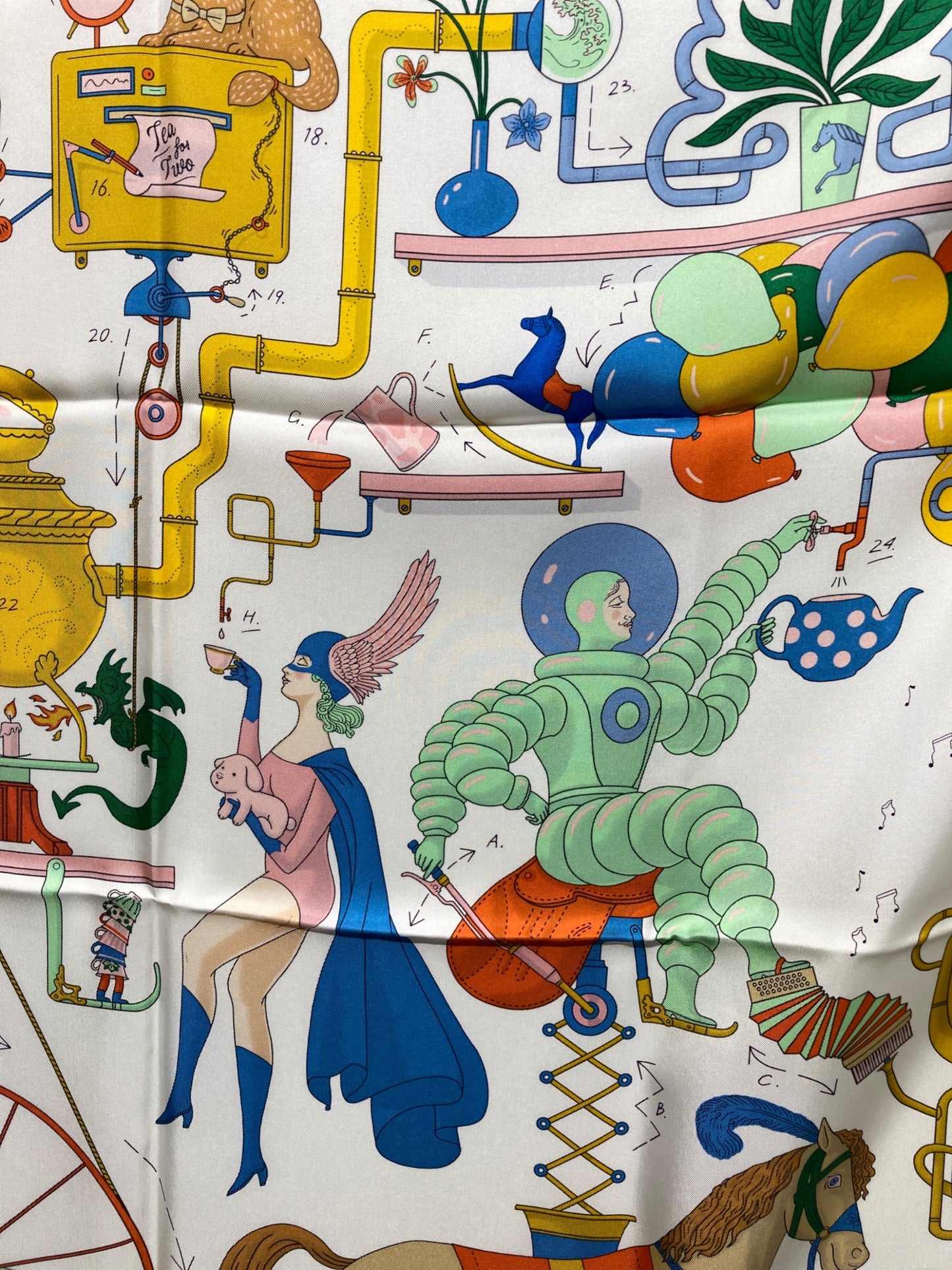 [Pre-owned] HERMES Carré 90 silk scarf