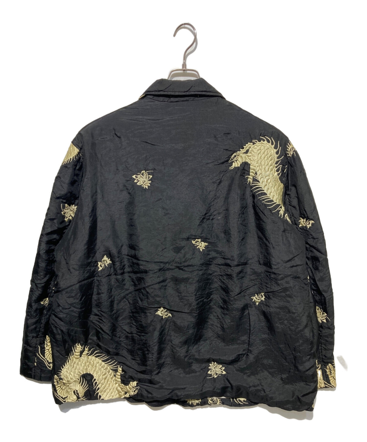 [Pre-owned] Yohji Yamamoto pour homme 93AW Flower-and-dragon-pattern embroidered silk jacket HP-Y10-410
