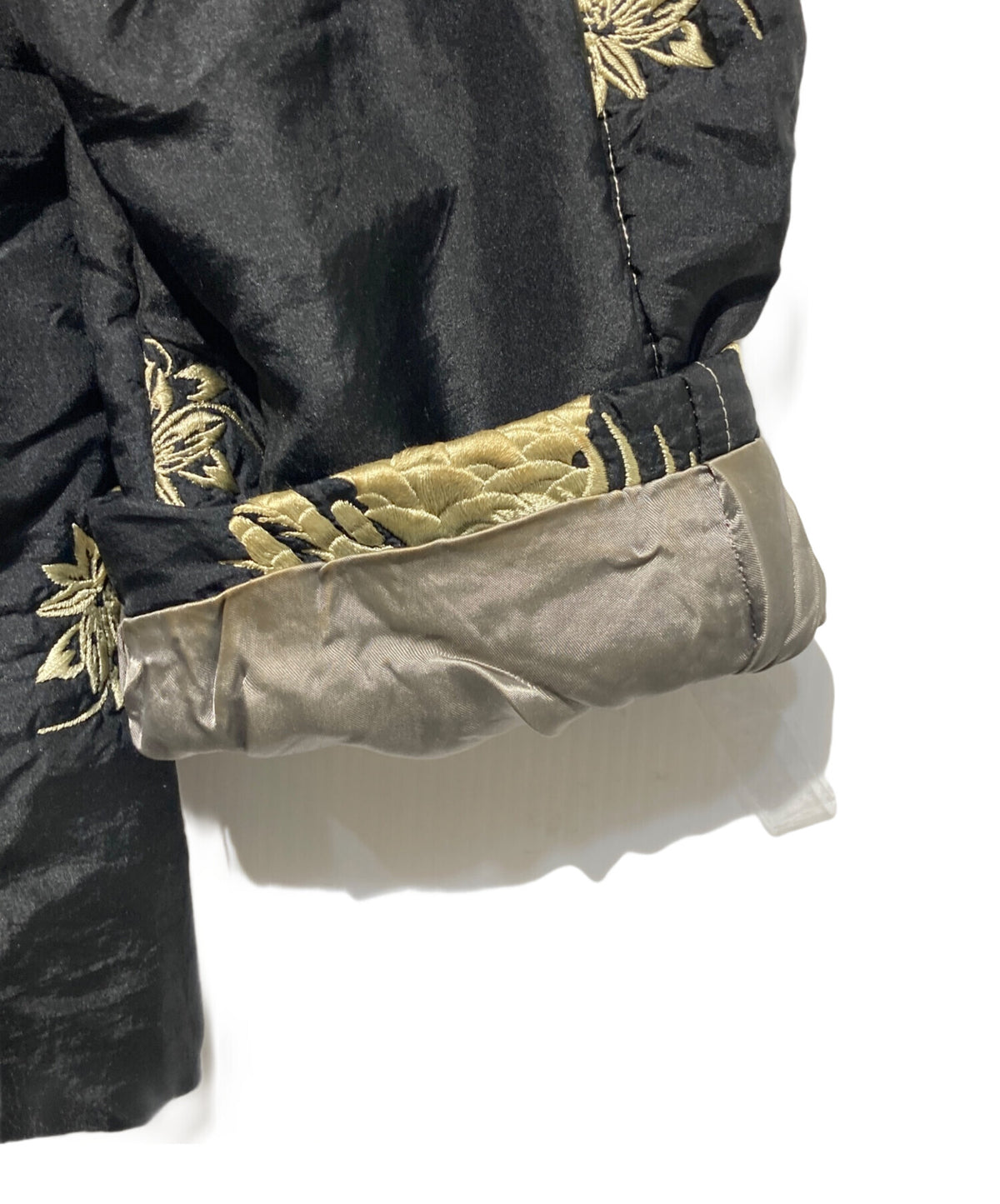 [Pre-owned] Yohji Yamamoto pour homme 93AW Flower-and-dragon-pattern embroidered silk jacket HP-Y10-410